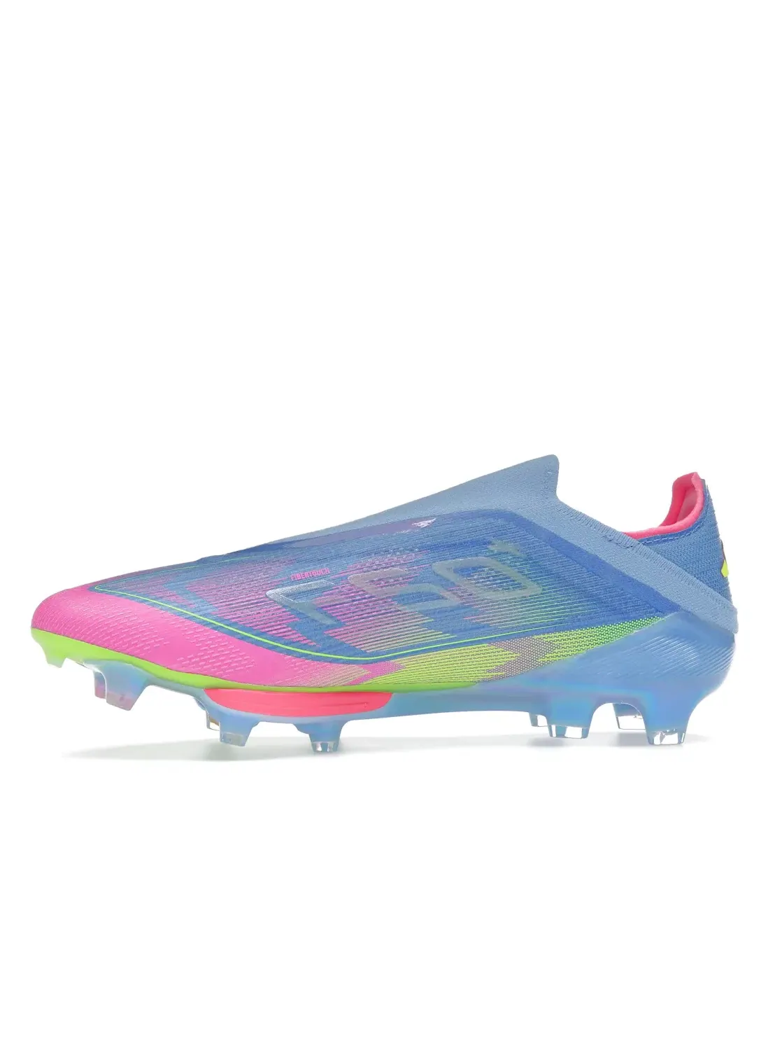 Мужские бутсы без шнуровки Adidas F50+ Laceless FG Celestial Victory Pack — изображение 3 из 4, синий розовый