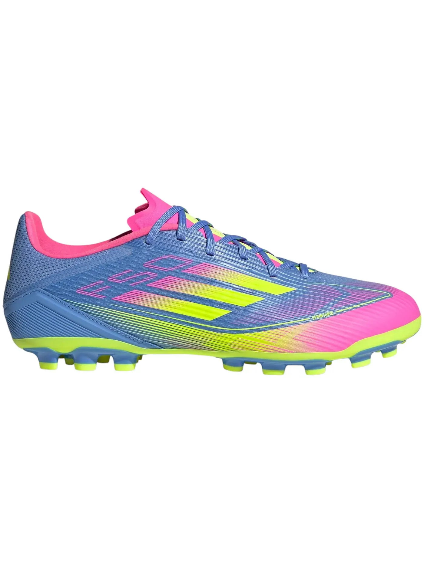 Мужские бутсы с шипами Adidas F50 League AG — изображение 1 из 1, синий розовый