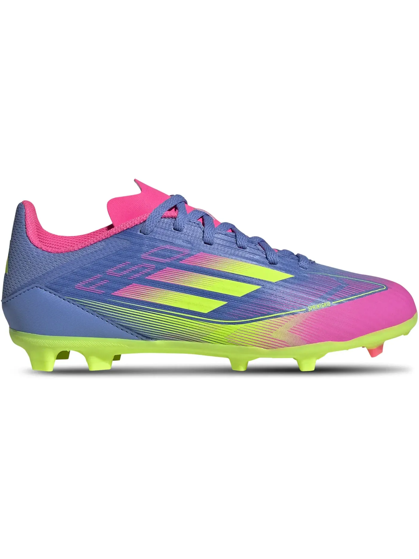 Детские бутсы с шипами FG/MG Adidas F50 League Celestial Victory Pack — изображение 1 из 1, синий//розовый