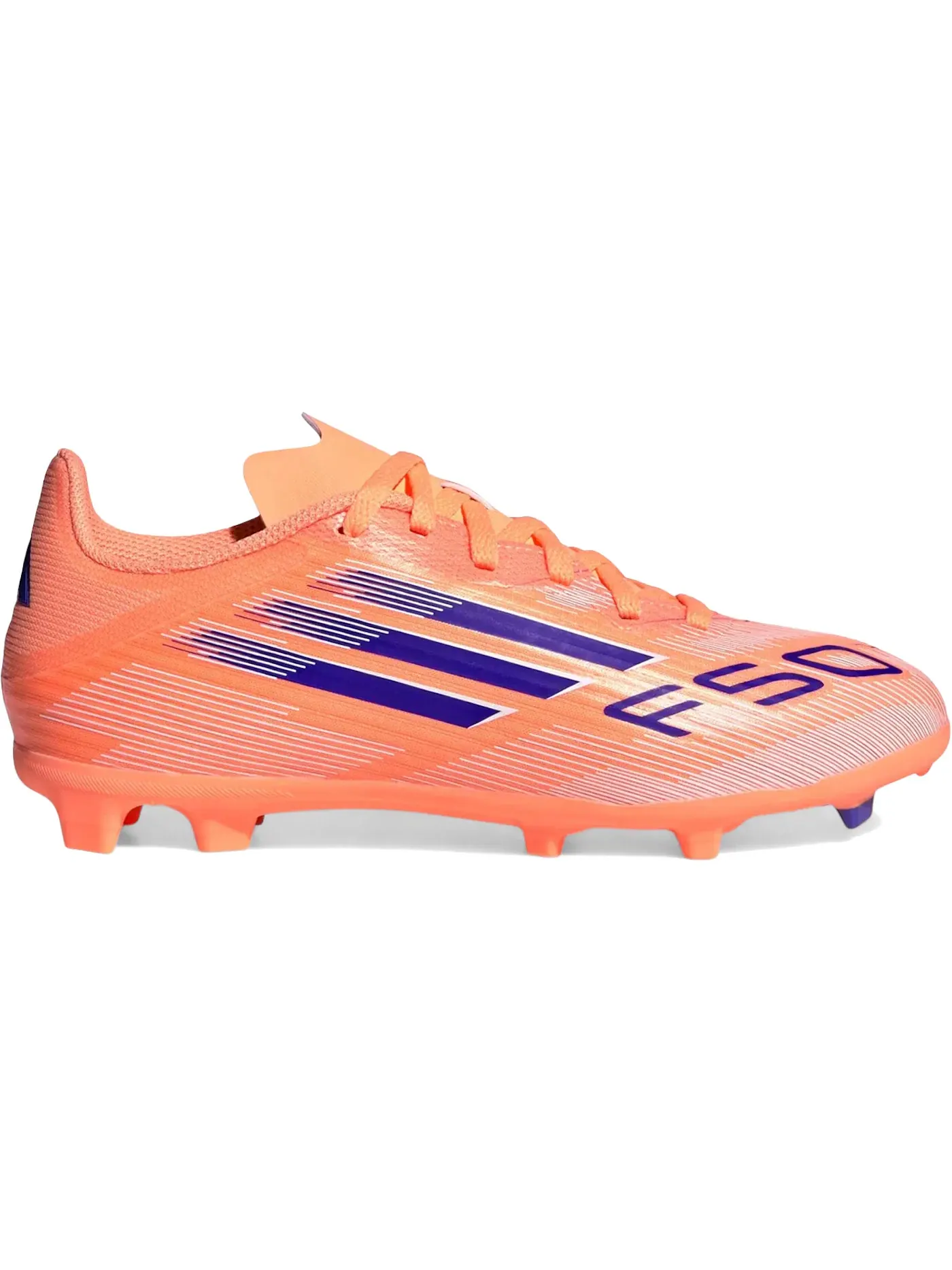 Детские бутсы F50 League FG/MG Adidas — изображение 1 из 1, оранжевый/синий/белый
