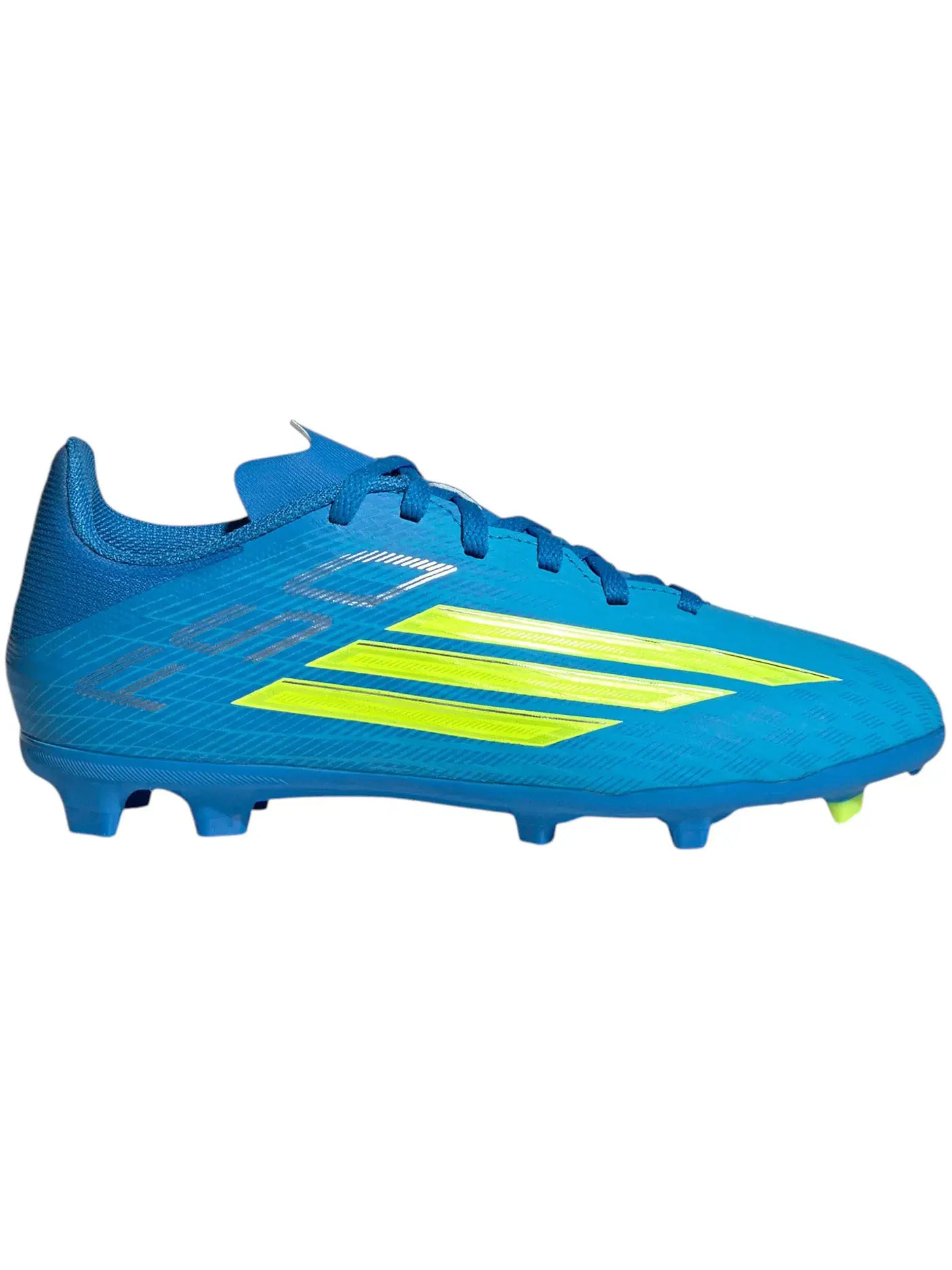 Детские бутсы с шипами FG/MG Adidas F50 League Ice Cold Precision Pack (GS) — изображение 1 из 1, синий/желтый
