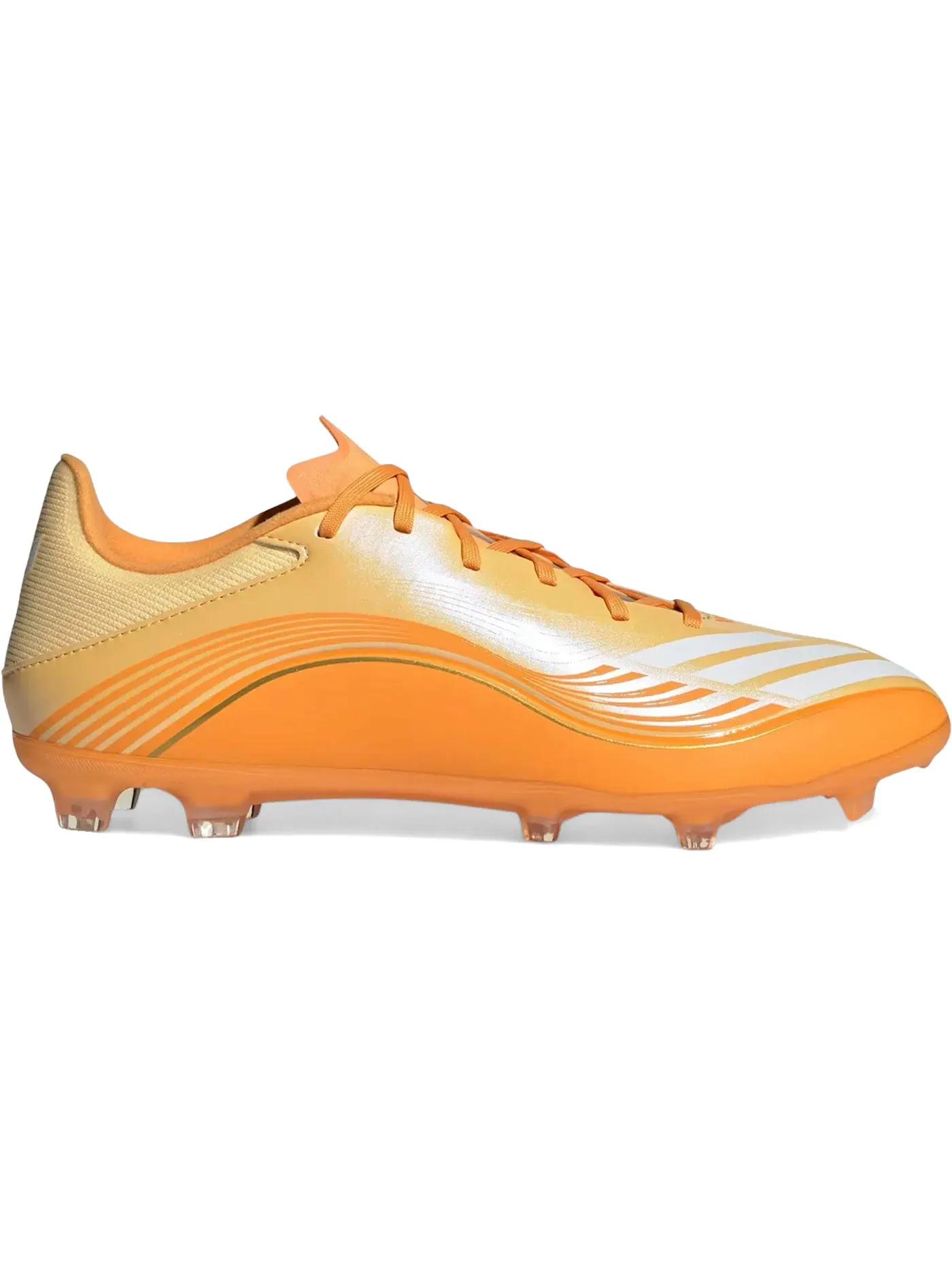 Мужские бутсы с длинным рукавом Adidas F50 League FG/MG Messi Hora Dorada Pack — изображение 1 из 1, золотистый металлик