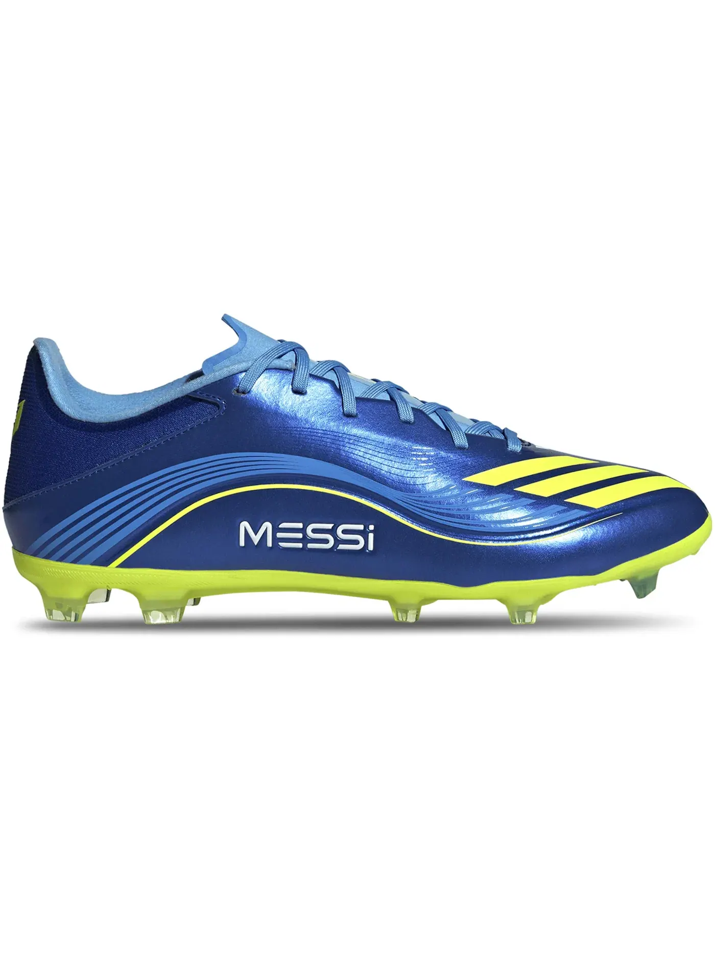 Мужские бутсы с шипами Adidas F50 League FG/MG Adidas — изображение 1 из 1, синий желтый синий