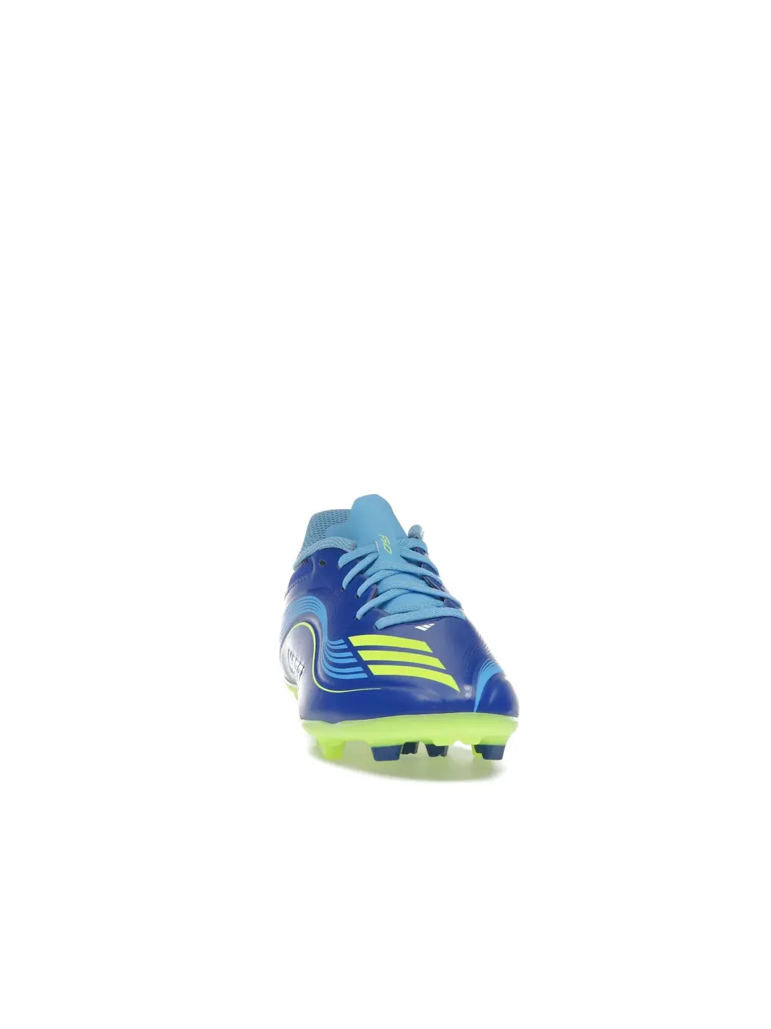 Детские бутсы с шипами Adidas F50 League FG/MG Messi Vis10n Pack — изображение 2 из 4, синий/желтый/синий