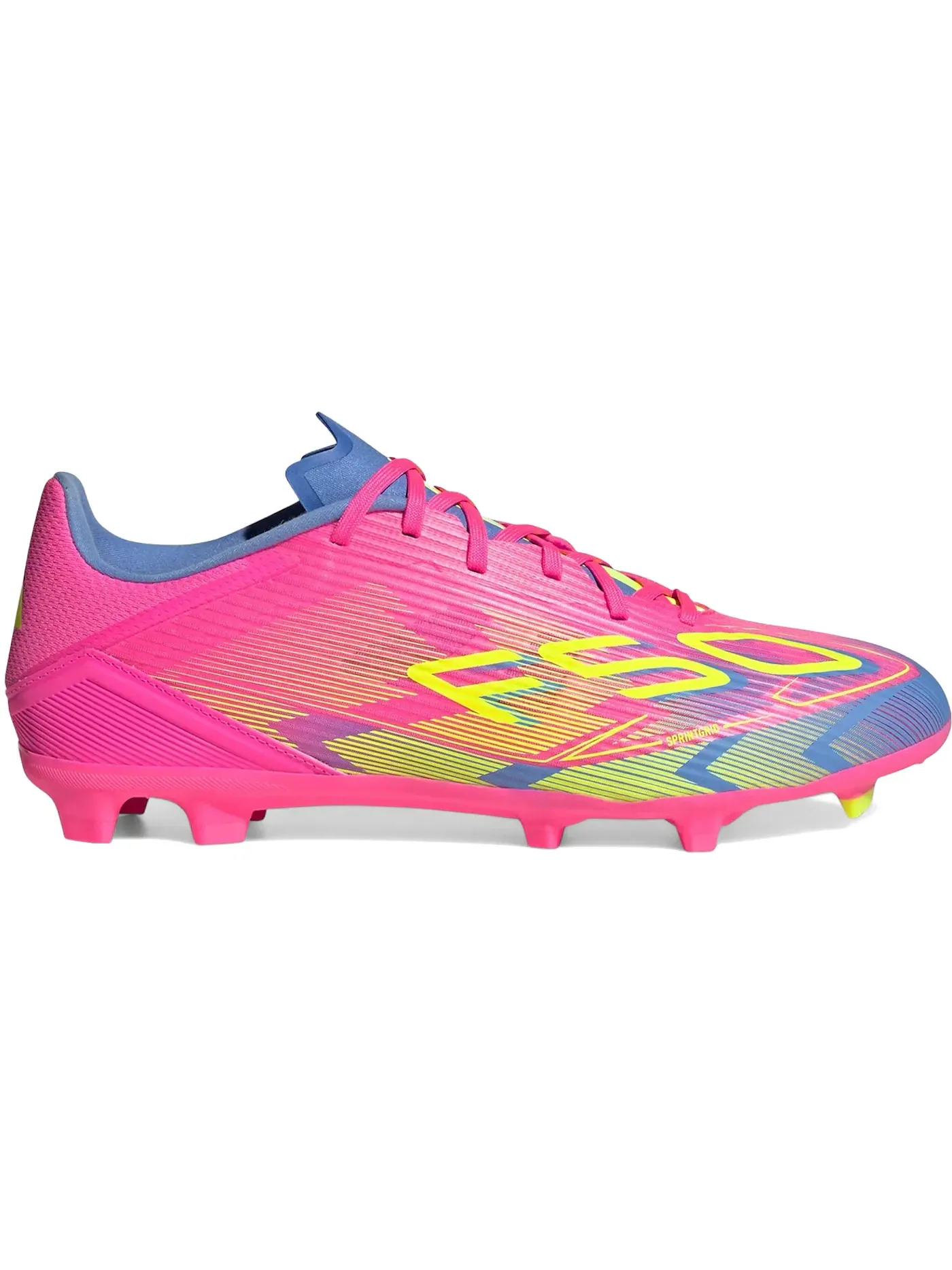 Мужские бутсы с длинным рукавом Adidas F50 League FG/MG — изображение 1 из 1, розовый//синий