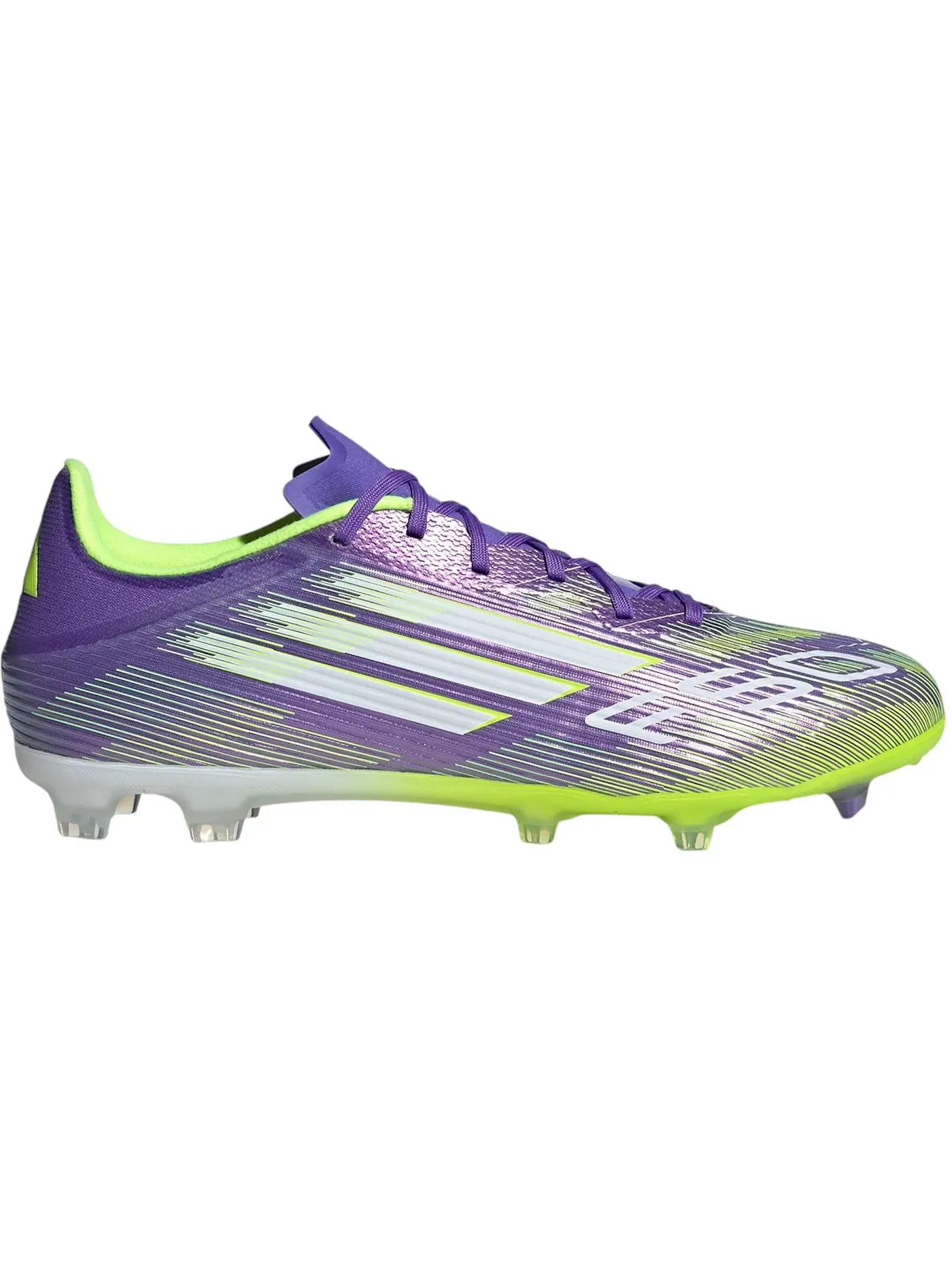 Мужские бутсы с длинным рукавом Adidas F50 League FG/MG — изображение 1 из 1, фиолетовый белый