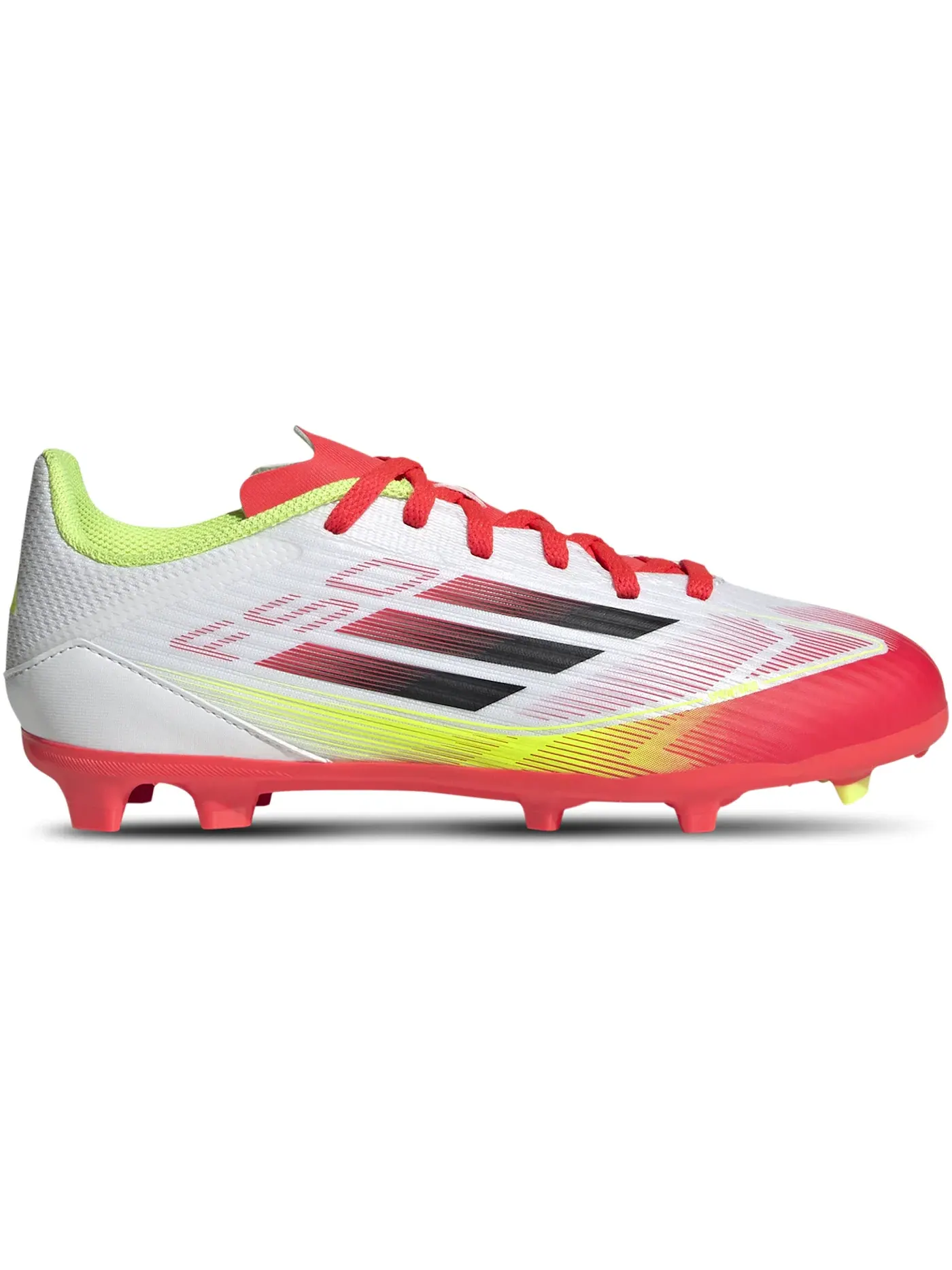 Детские бутсы Adidas F50 League FG/MG — изображение 1 из 1, белый/черный/желтый