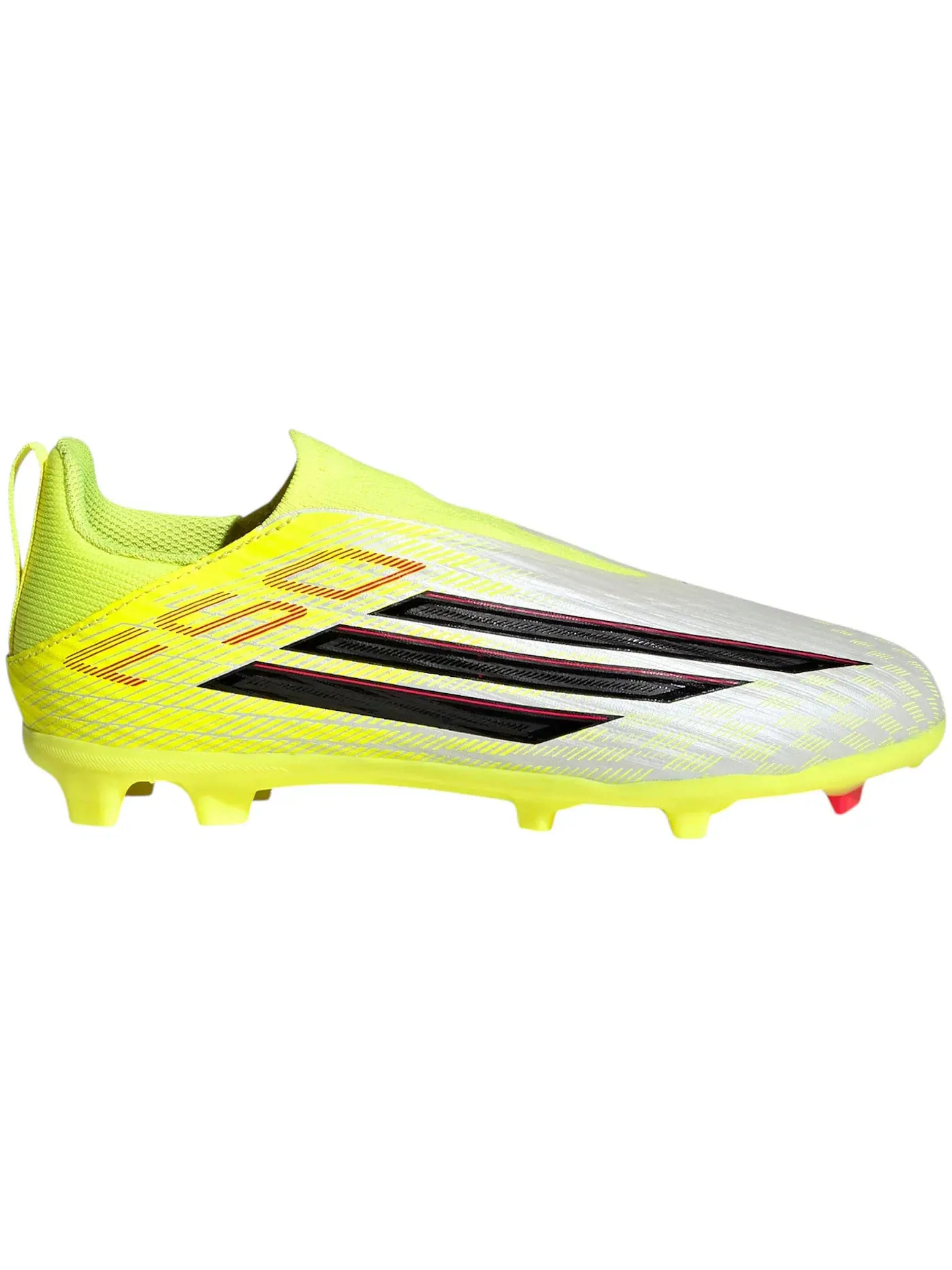Детские бутсы без шнуровки F50 League Laceless FG/MG Adidas — изображение 1 из 1, желтый/черный/красный