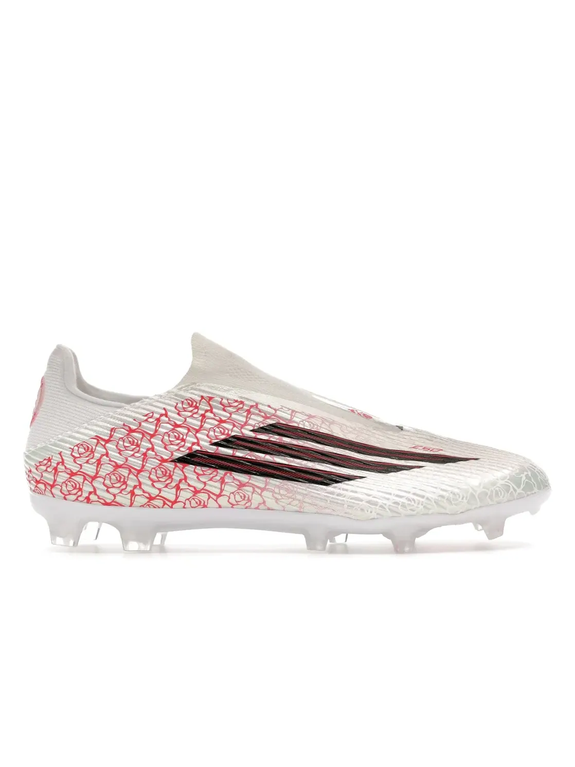 Мужские бутсы без шнуровки Lamine Yamal Football's Heartbreaker Pack Adidas — изображение 1 из 4, белый черный красный