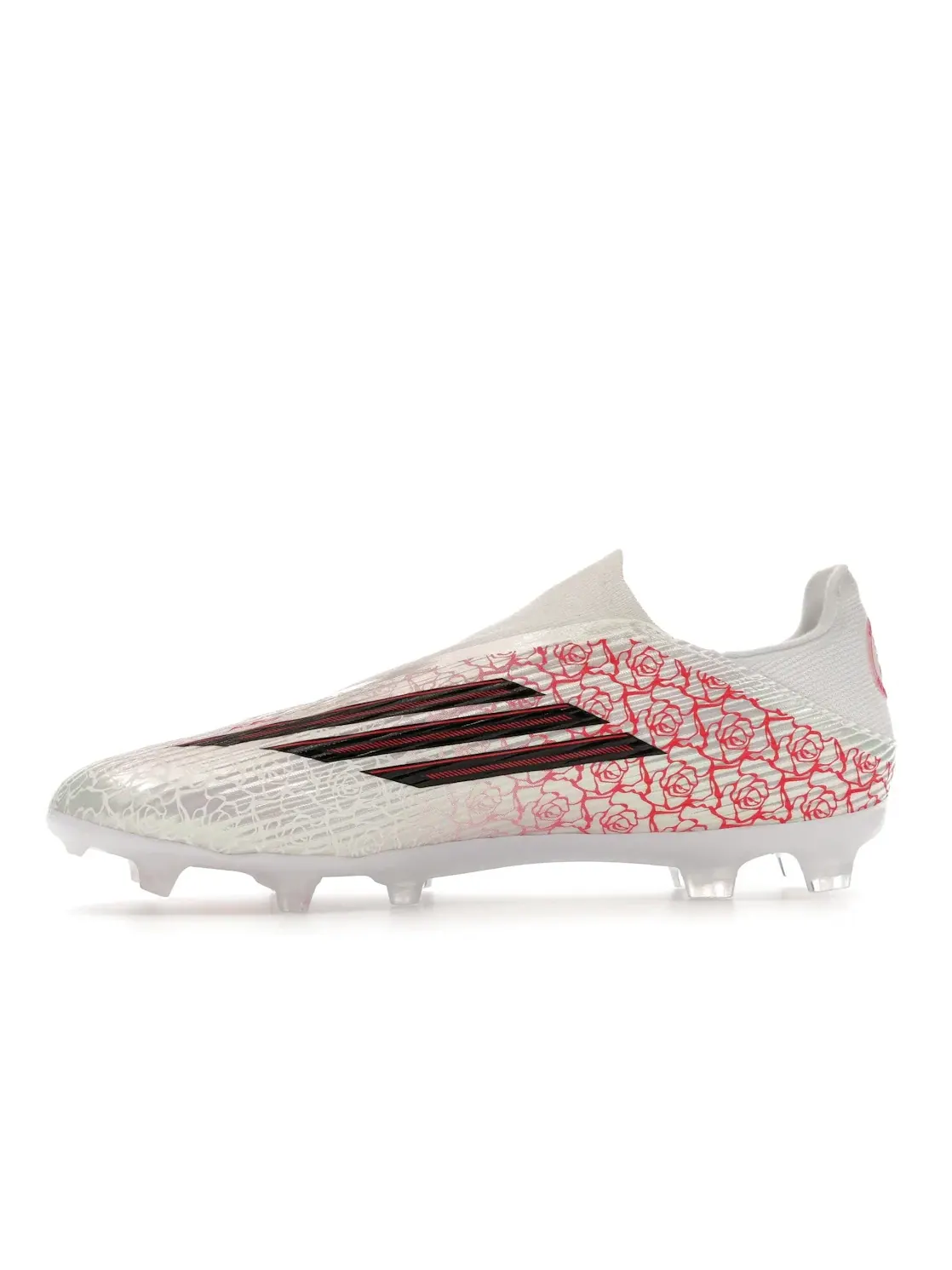 Мужские бутсы без шнуровки Lamine Yamal Football's Heartbreaker Pack Adidas — изображение 3 из 4, белый черный красный