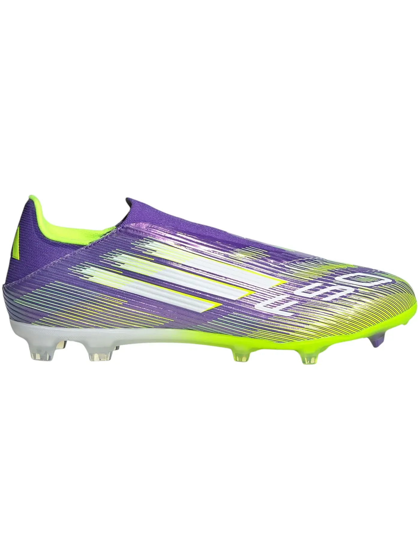 Мужские бутсы с системой Laceless Adidas F50 League Adidas — изображение 1 из 1, фиолетовый белый
