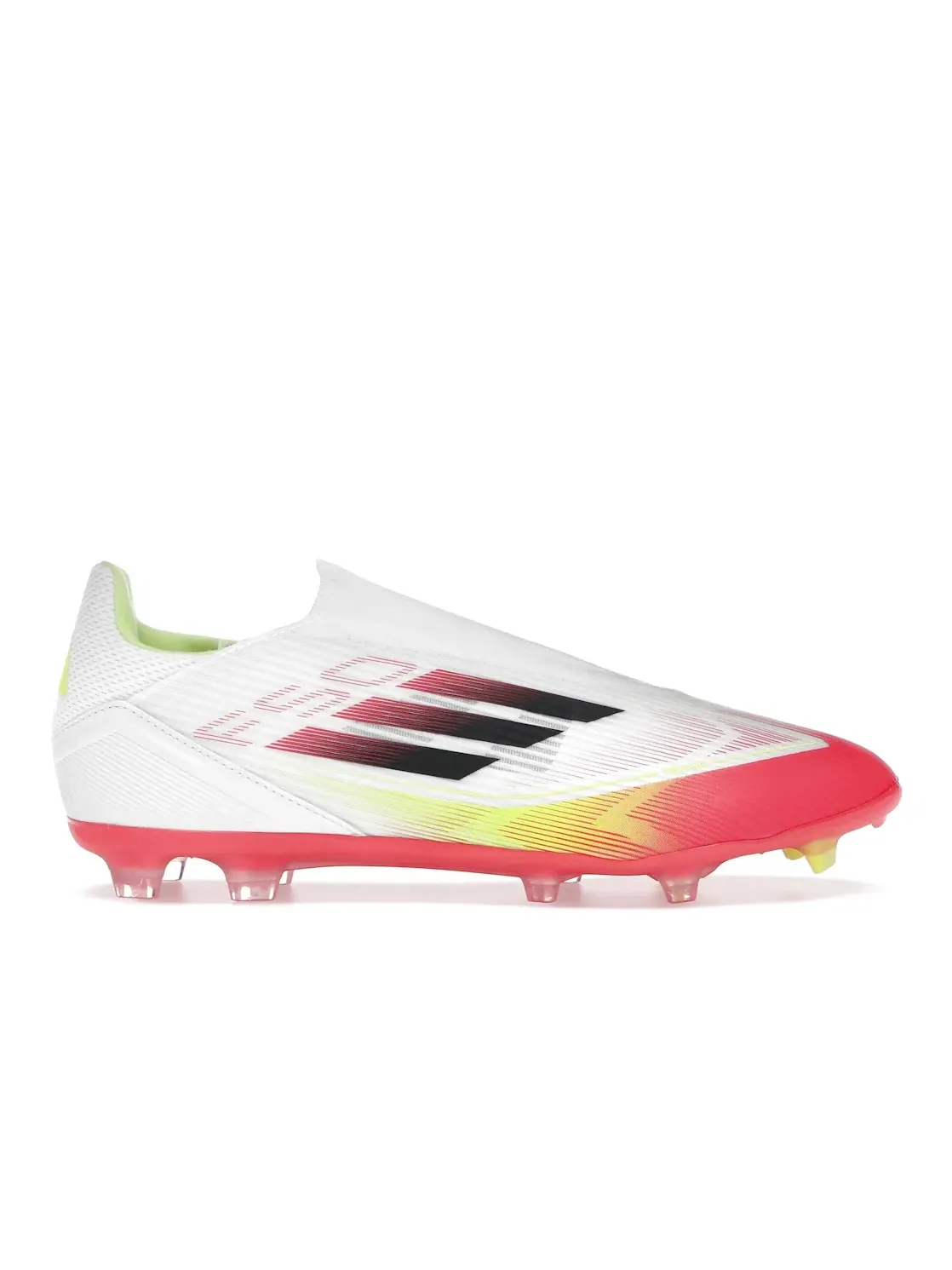 Мужские бутсы без шнуровки F50 League Adidas — изображение 1 из 4, белый/черный/желтый