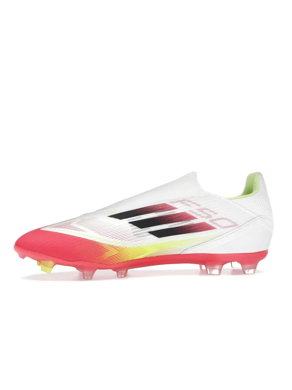 Мужские бутсы без шнуровки F50 League Adidas — изображение 3 из 4, белый/черный/желтый
