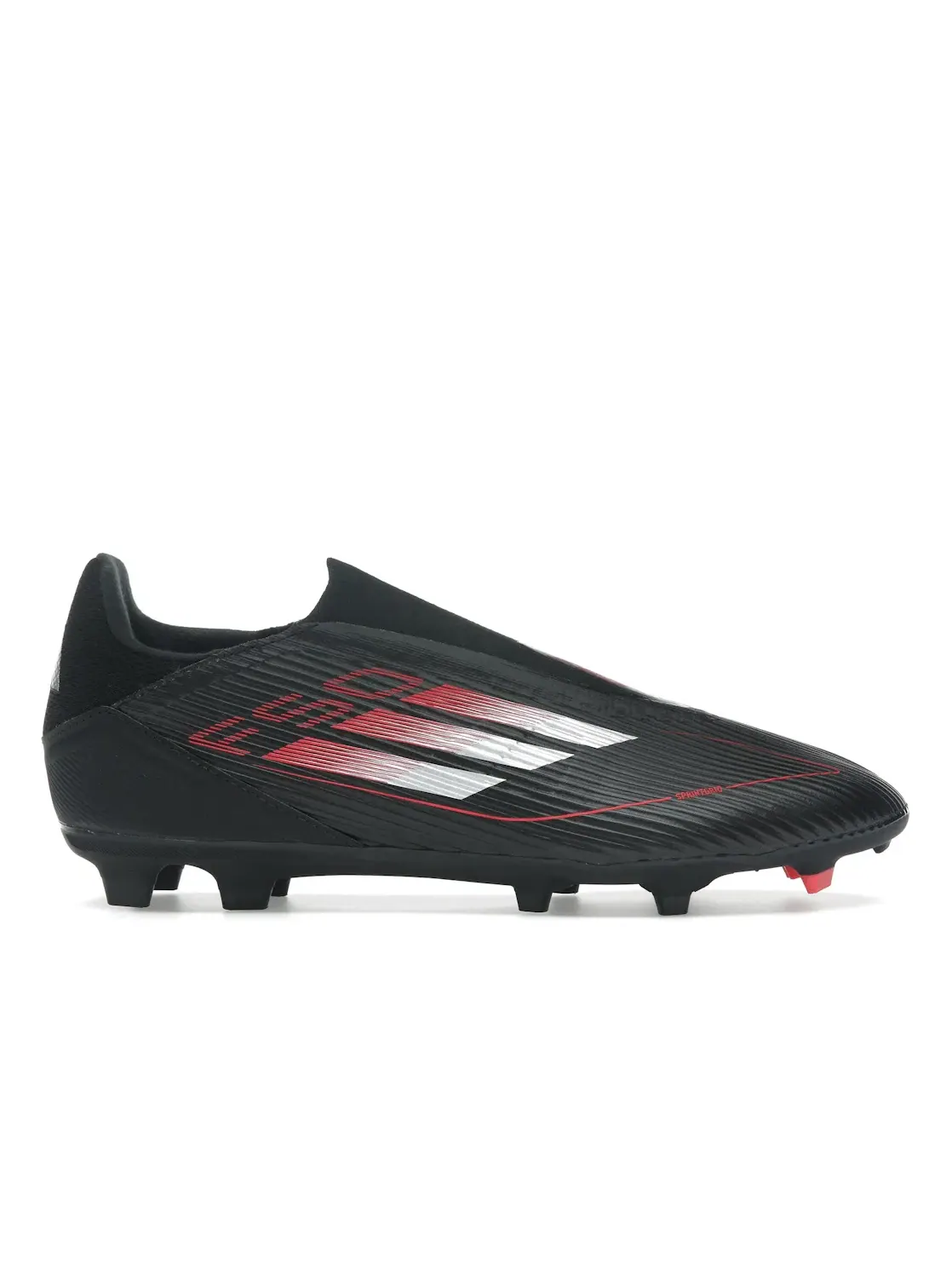 Мужские бутсы с безшнуровкой Adidas F50 League Laceless FG/MG — изображение 1 из 4, черный/серый/красный
