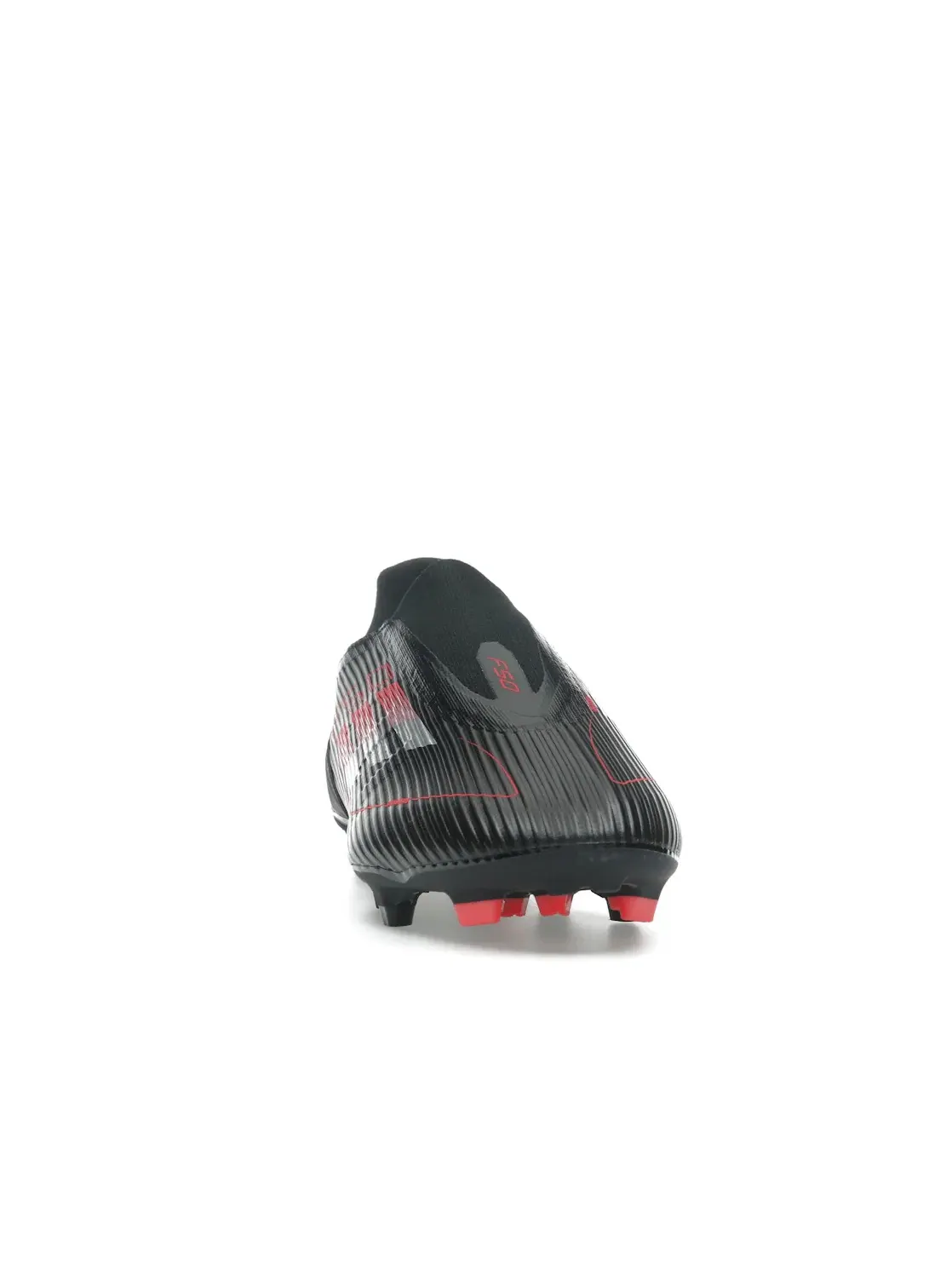 Мужские бутсы с безшнуровкой Adidas F50 League Laceless FG/MG — изображение 2 из 4, черный/серый/красный