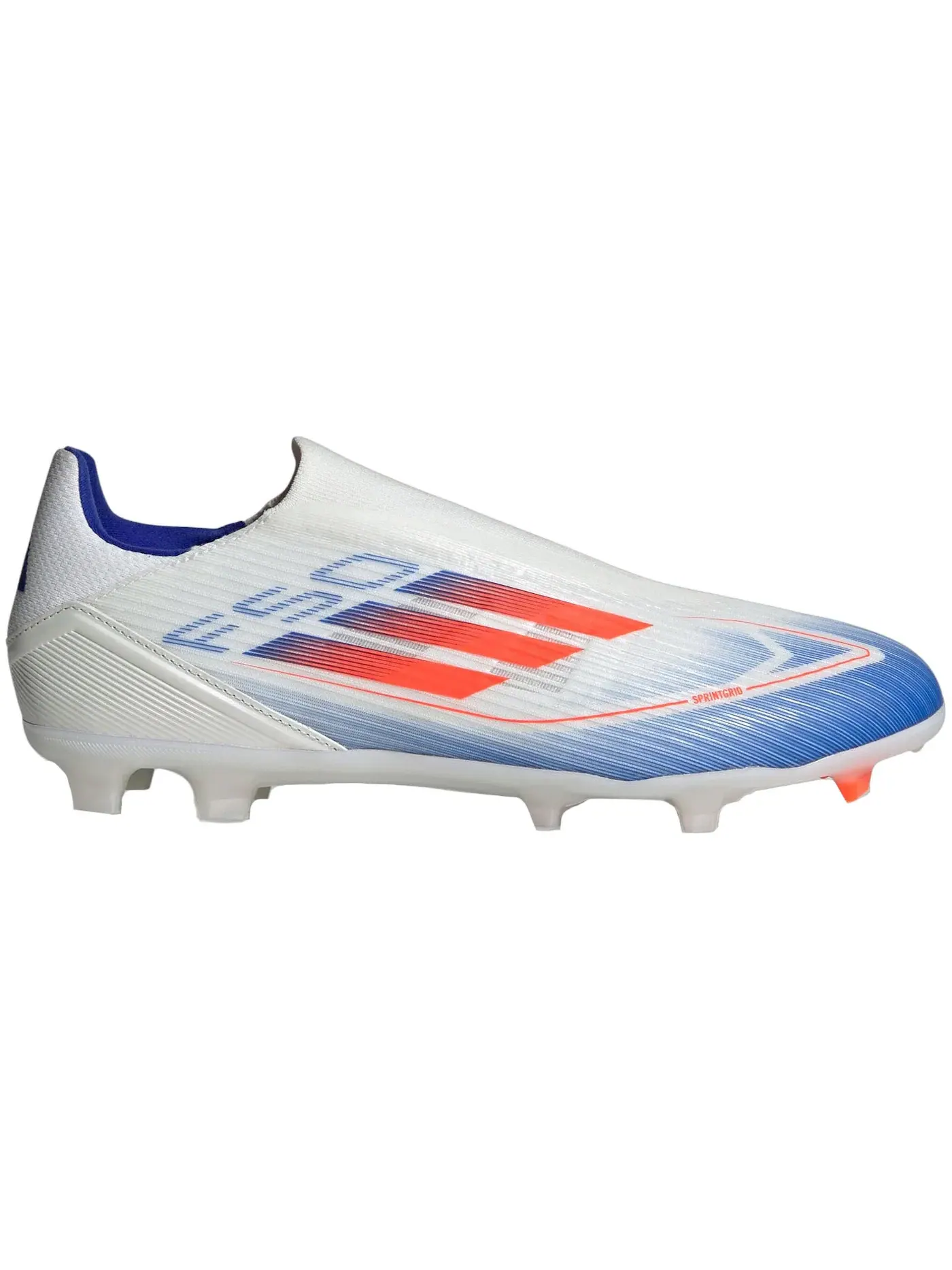 Мужские бутсы без шнуровки F50 League Adidas — изображение 1 из 1, белый красный синий