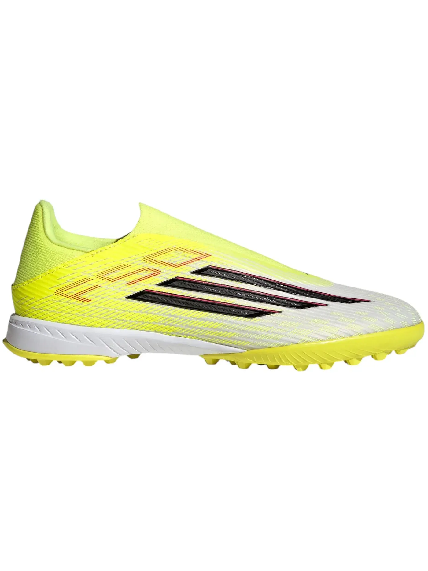 Мужские бутсы без шнуровки Adidas F50 League Laceless Turf — изображение 1 из 1, желтый/черный/красный