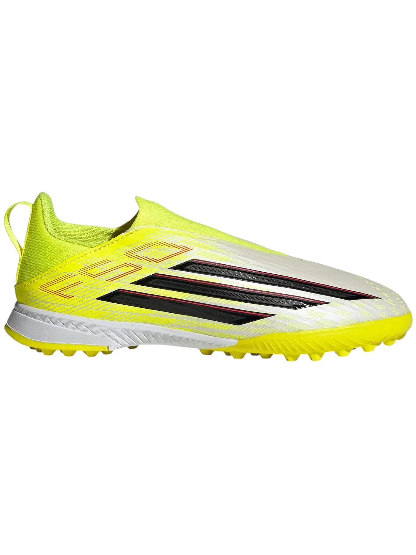 Детские бутсы без шнуровки F50 League Laceless Turf Adidas — изображение 1 из 1, желтый/черный/красный