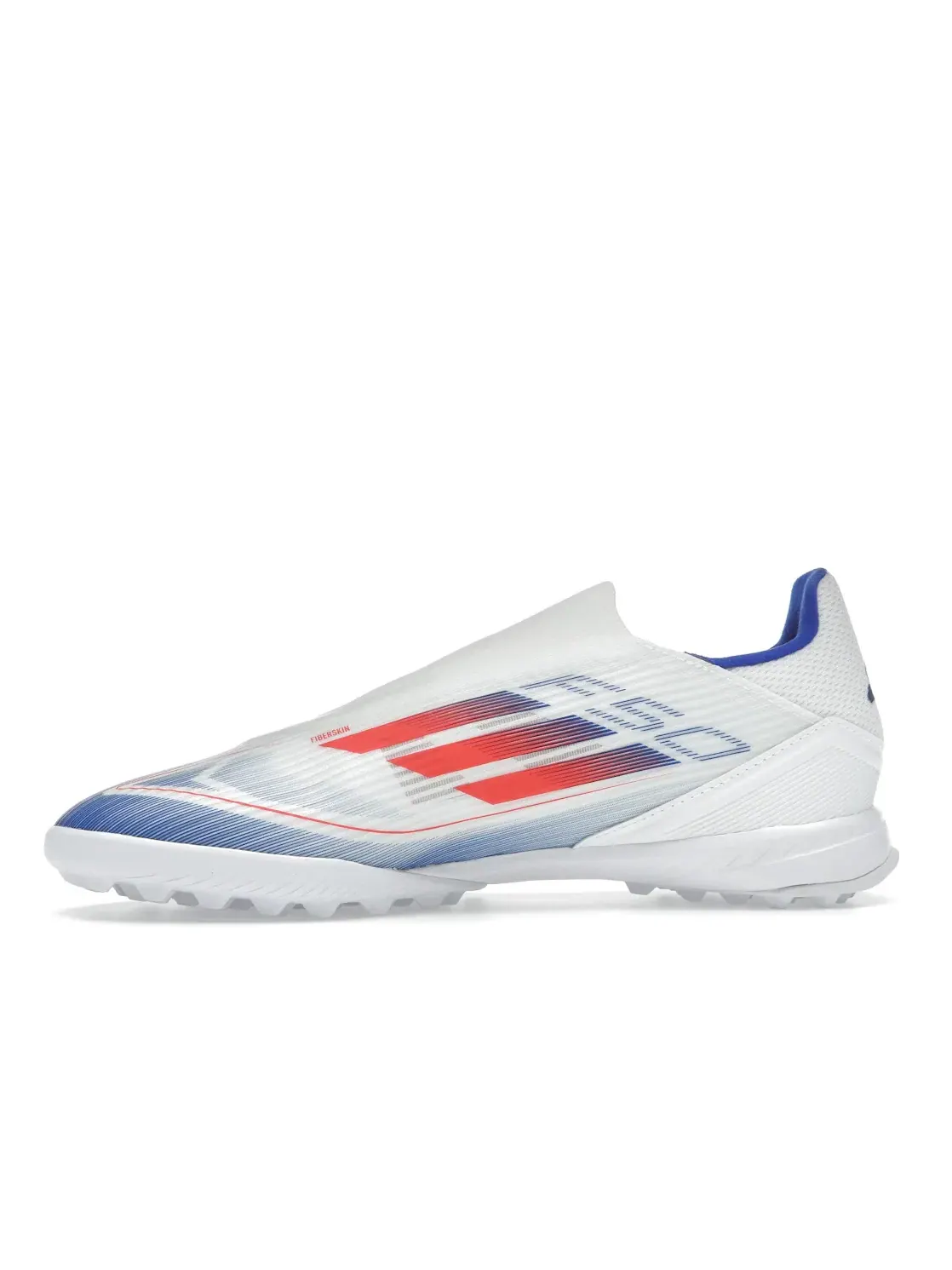 Мужские бутсы без шнуровки Adidas F50 League Laceless Turf — изображение 3 из 4, белый красный синий