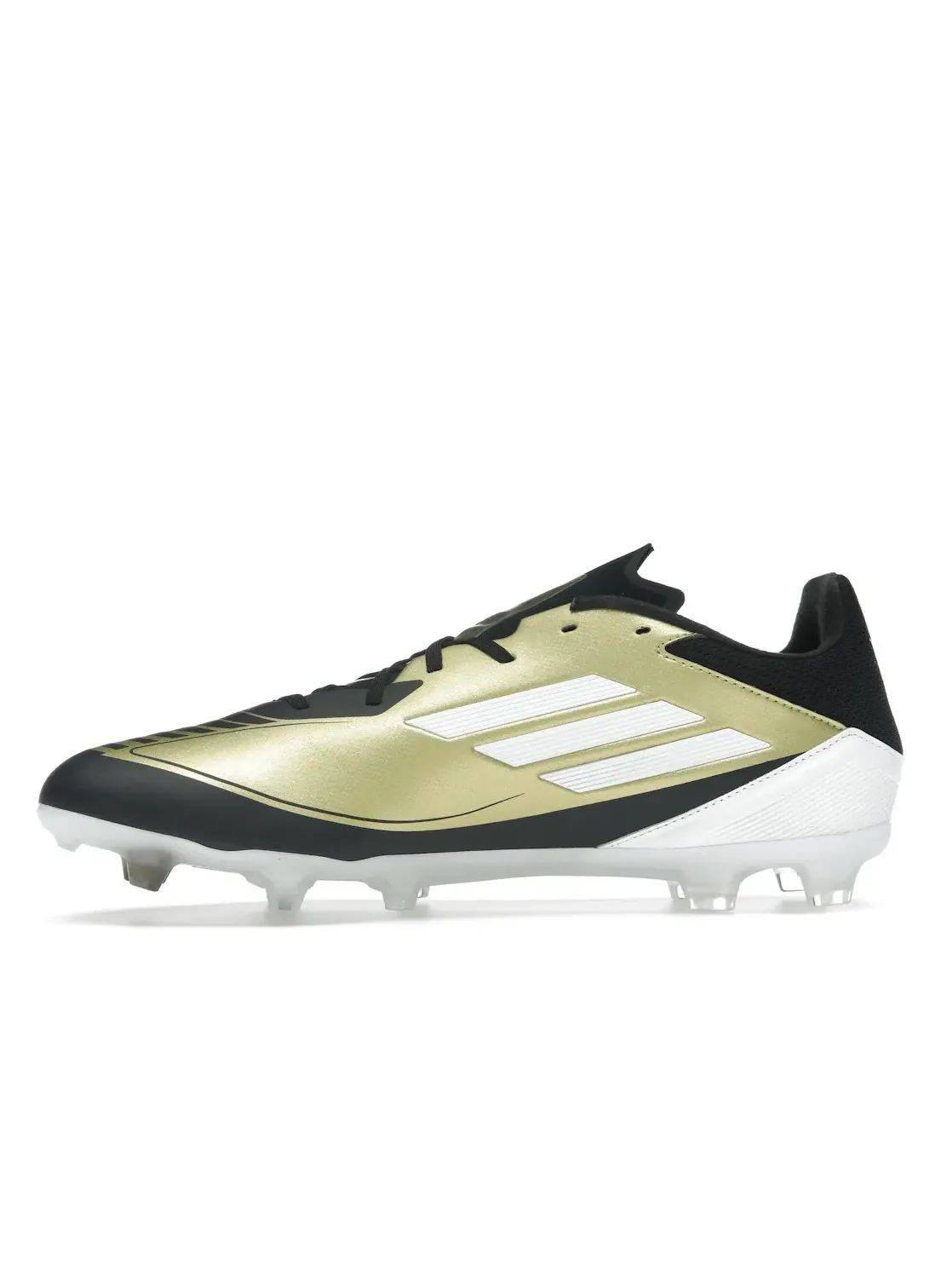 Мужские бутсы с низким профилем Adidas F50 League Low FG Messi — изображение 3 из 4, золотистый/белый/черный