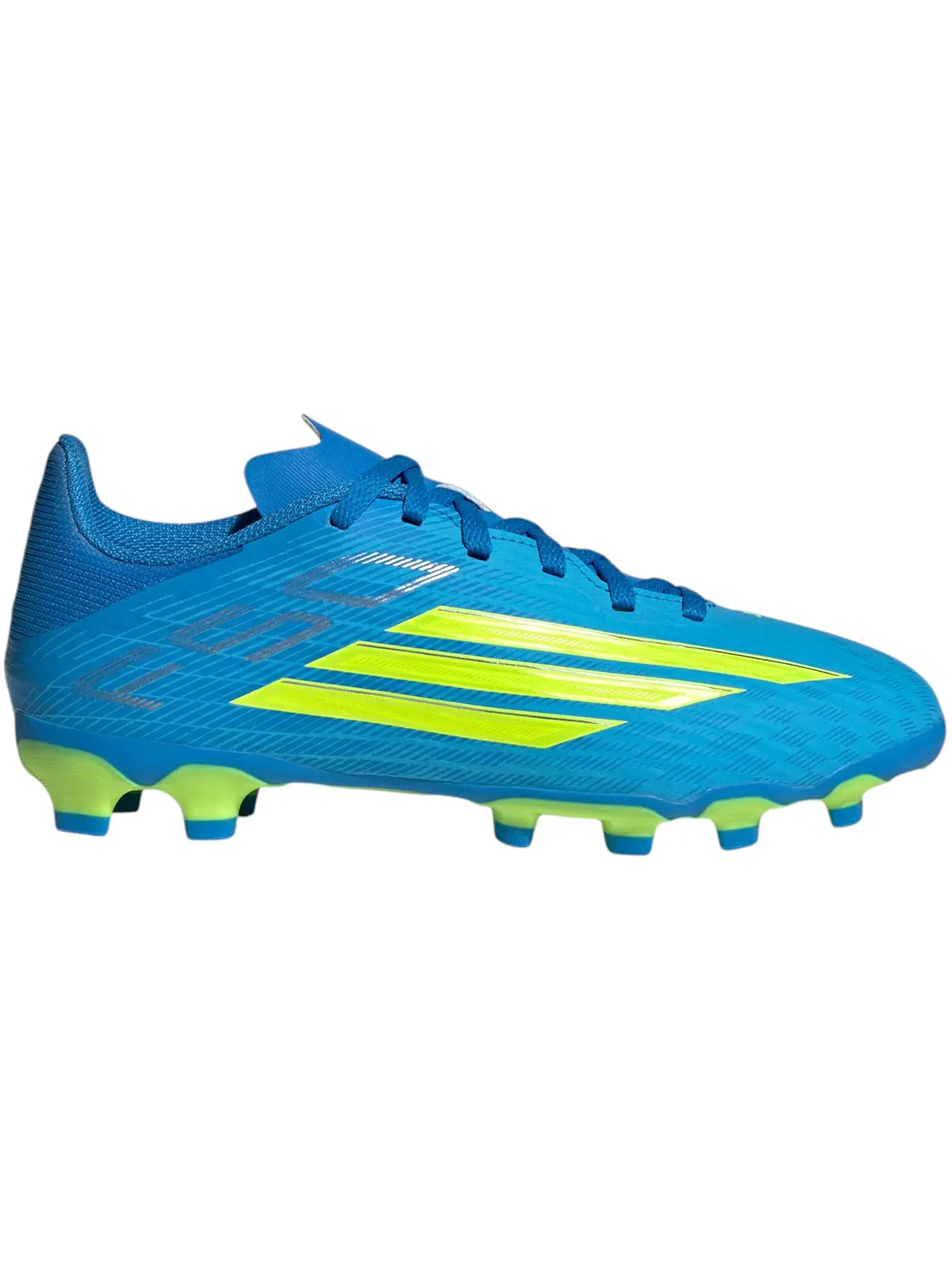 Детские бутсы с длинным рукавом Adidas F50 League MG Ice Cold Precision Pack — изображение 1 из 1, синий/желтый