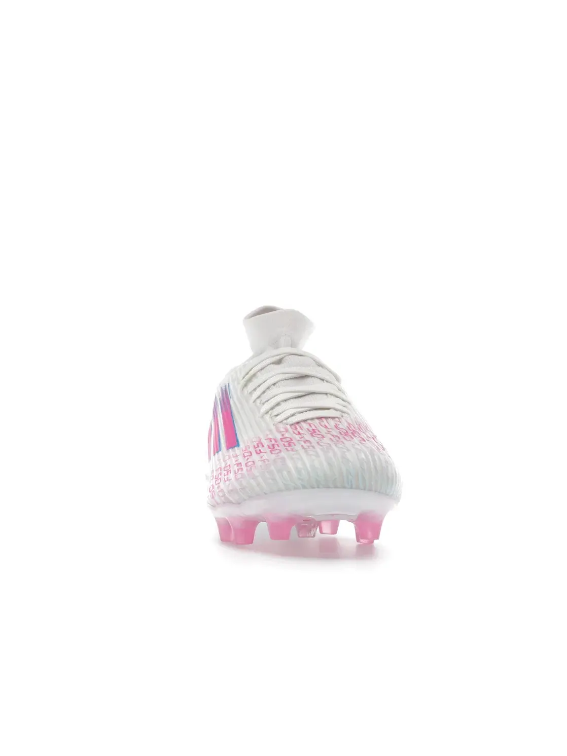 Женские бутсы с высоким вырезом Sparkfusion Adidas F50 League Mid Cut FG AG — изображение 2 из 4, белый розовый белый