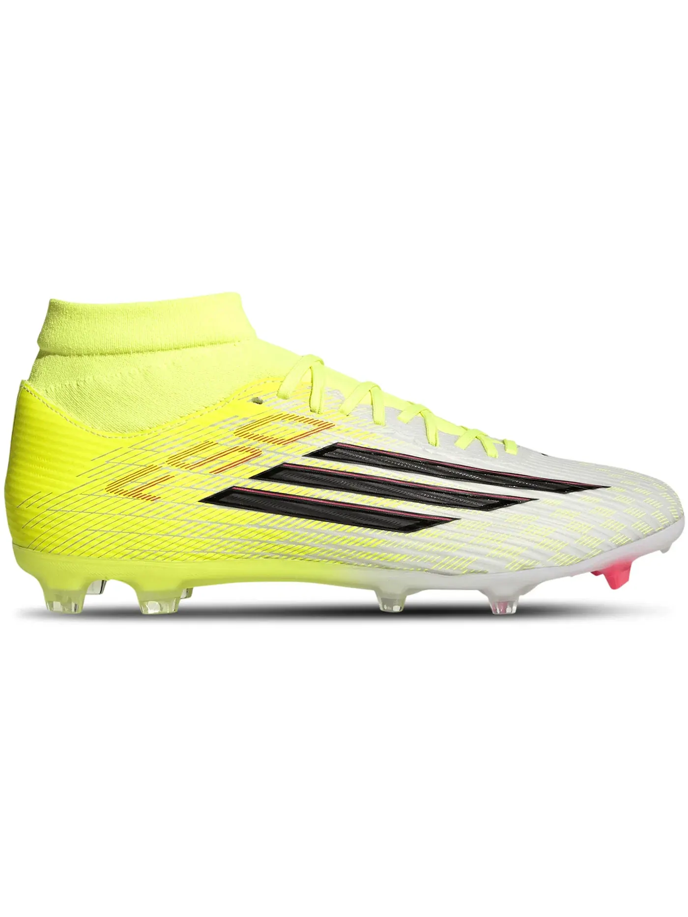 Мужские бутсы с высоким верхом Adidas F50 League Mid Cut FG/MG — изображение 1 из 1, желтый черный красный