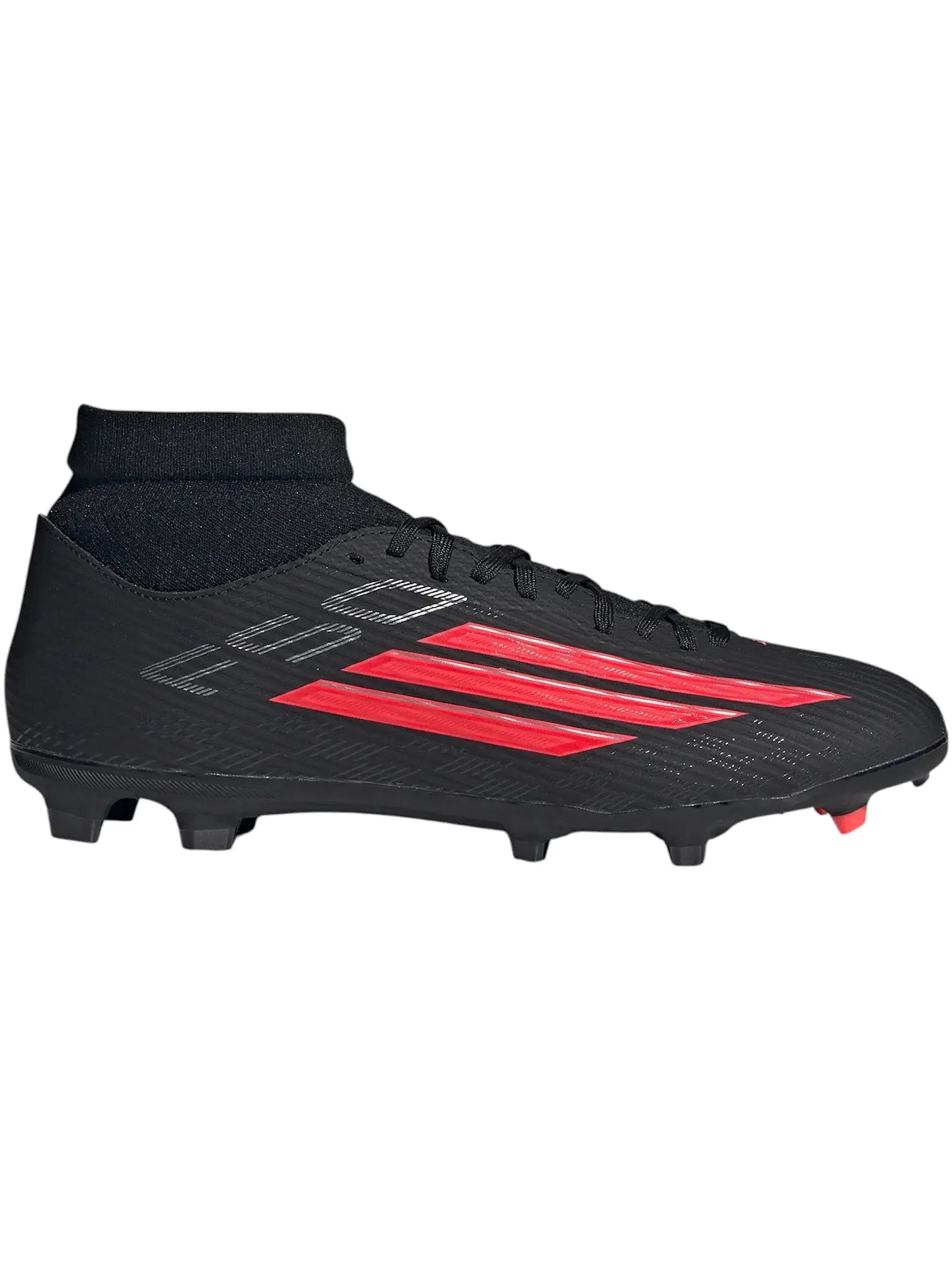 Мужские бутсы с длинным рукавом Adidas F50 League Mid Cut FG/MG Adidas — изображение 1 из 1, черный/красный/черный