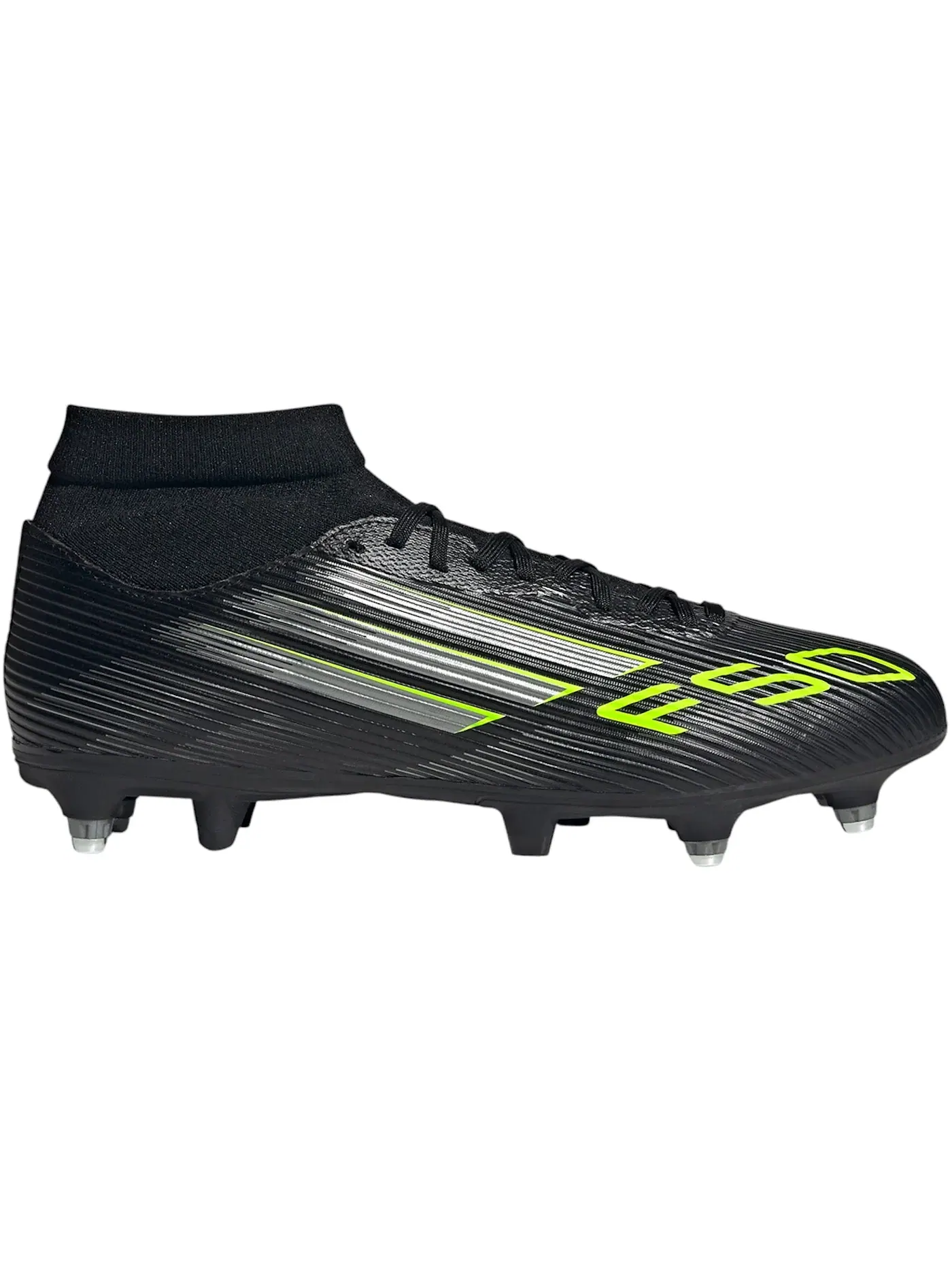 Мужские бутсы с длинным рукавом Adidas F50 League Mid SG — изображение 1 из 1, черный металлик