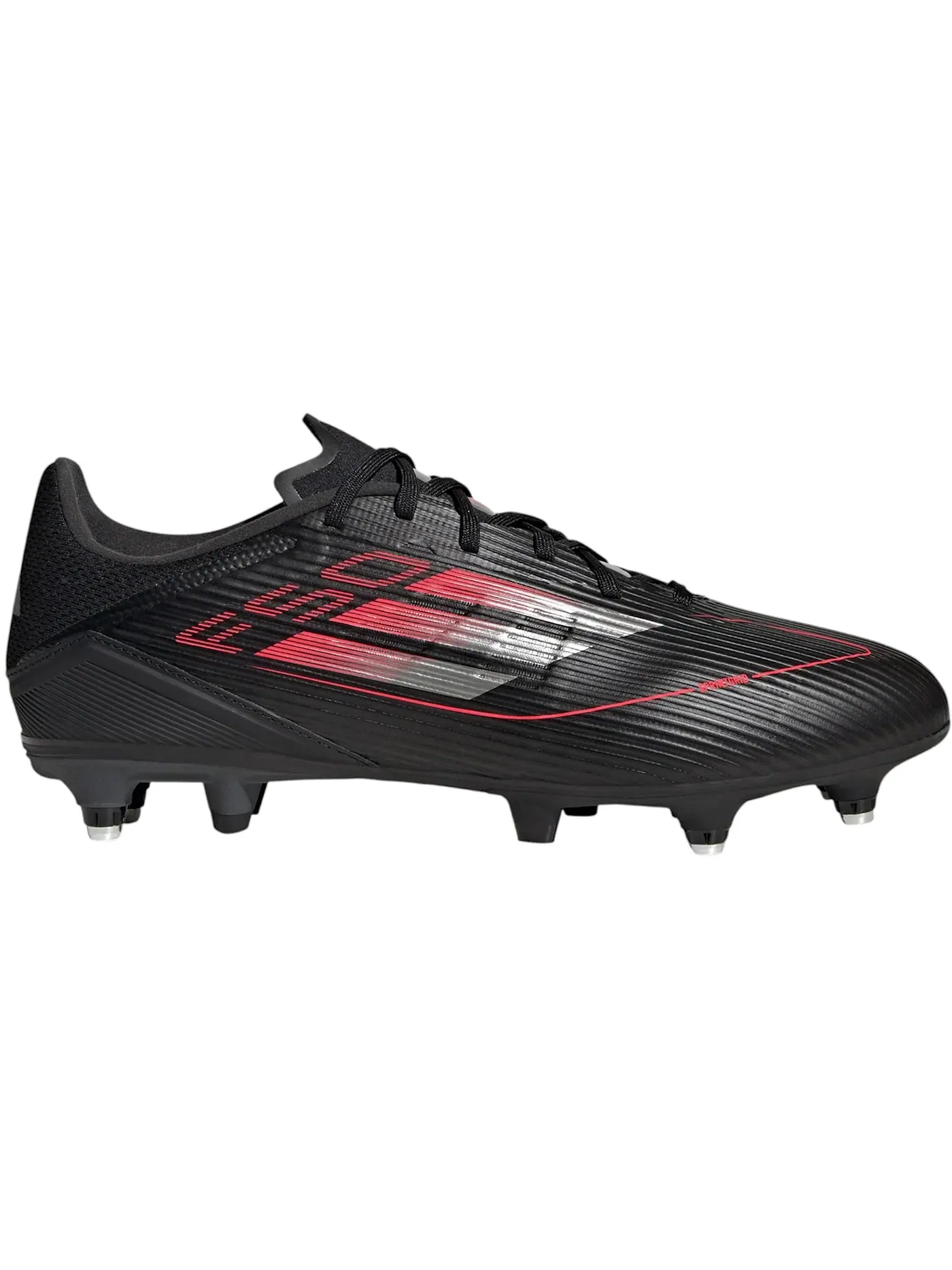 Мужские бутсы с шипами Adidas F50 League SG — изображение 1 из 1, черный/металлик/красный