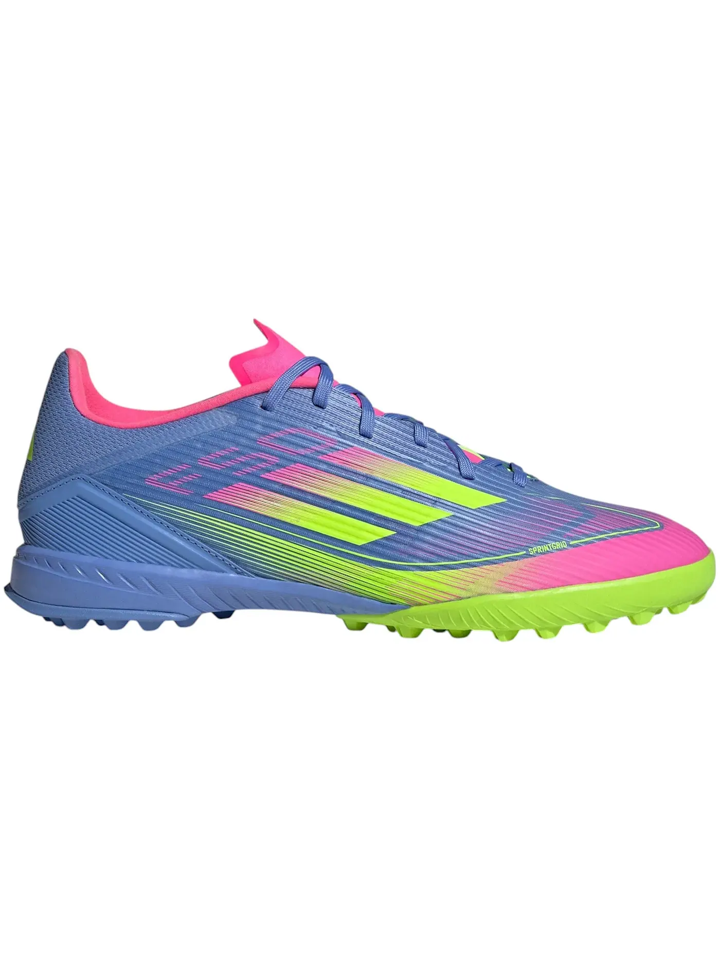 Мужские бутсы для игры на искусственном покрытии с моделью Adidas F50 League Turf Adidas — изображение 1 из 1, синий розовый