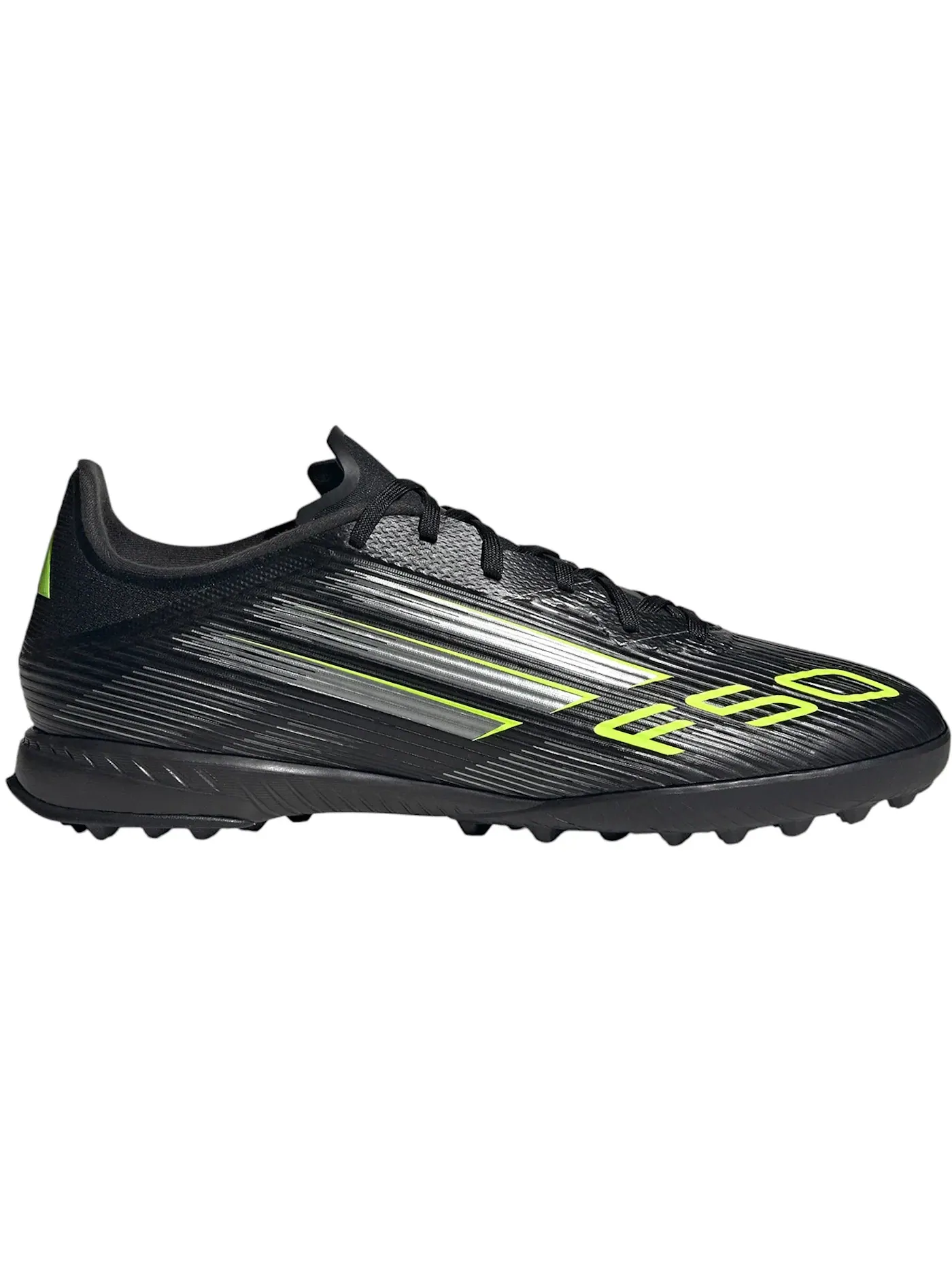 Мужские бутсы для футбола Adidas F50 League Turf — изображение 1 из 1, черный/металлик