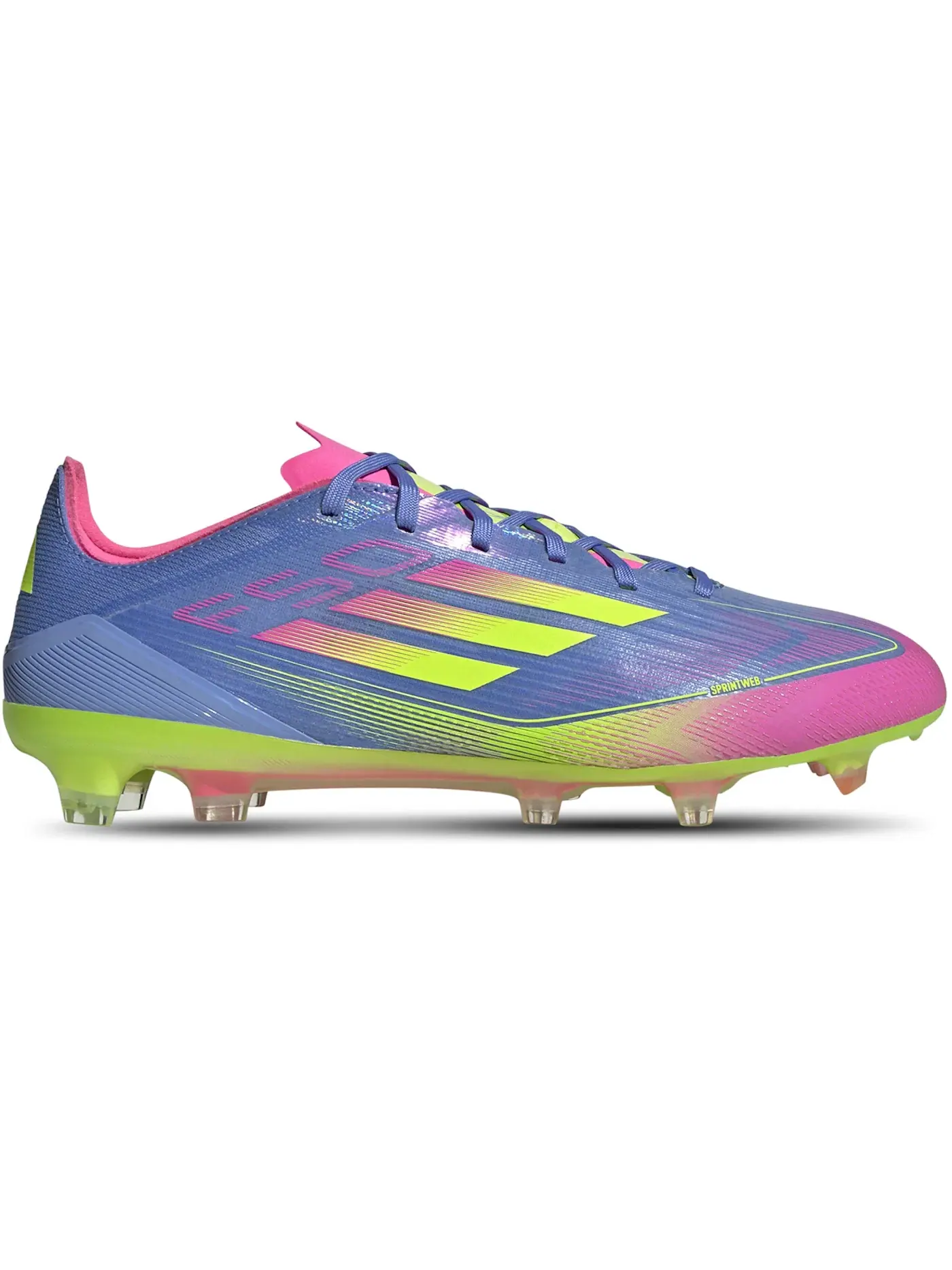 Мужские бутсы с длинным рукавом Adidas F50 Pro FG — изображение 1 из 1, синий//розовый