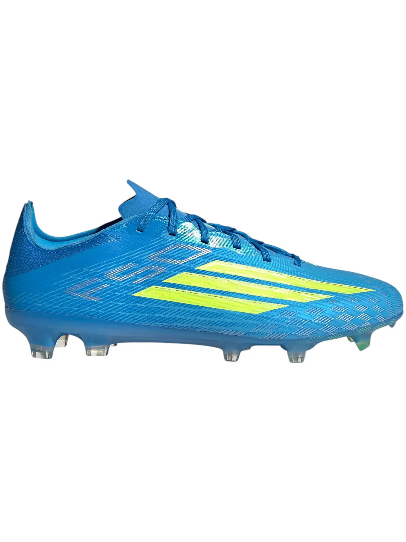 Мужские бутсы с принтом Adidas F50 Pro FG — изображение 1 из 1, синий/желтый