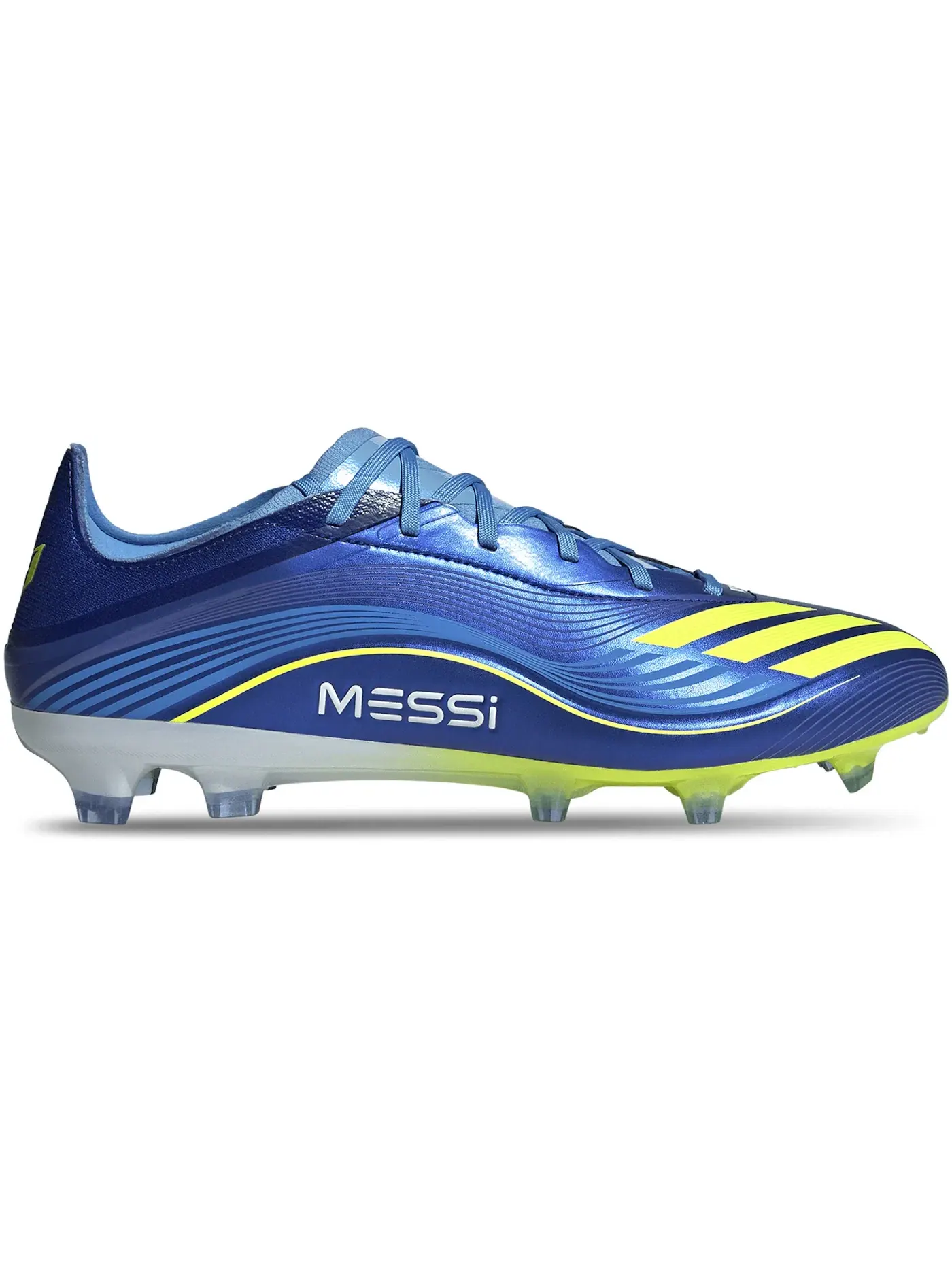 Мужские бутсы с принтом Adidas F50 Pro FG — изображение 1 из 1, синий желтый синий