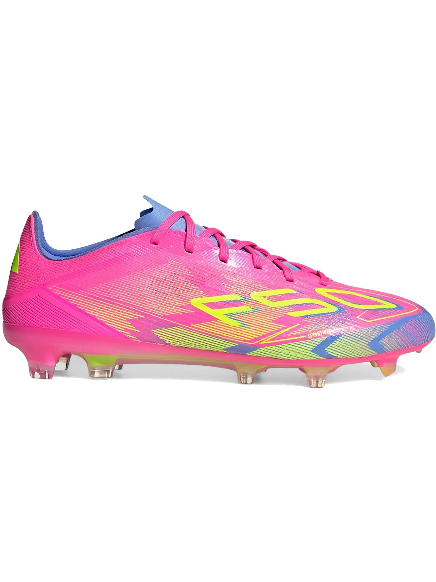 Мужские бутсы с длинным рукавом Adidas F50 Pro FG — изображение 1 из 1, розовый//синий