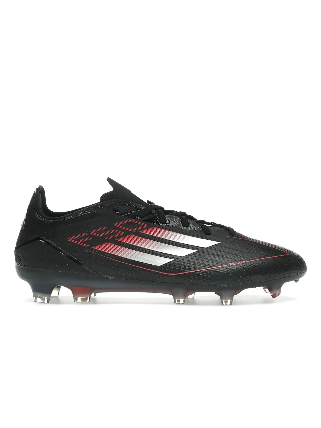 Мужские бутсы с шипами F50 Pro FG Adidas — изображение 1 из 4, черный металлик красный