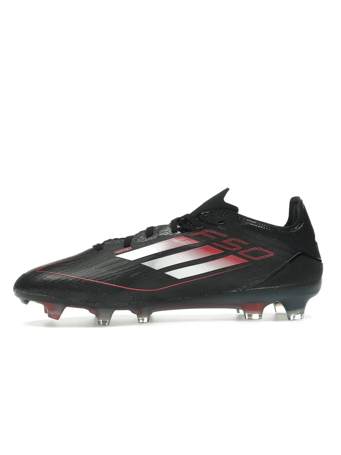 Мужские бутсы с шипами F50 Pro FG Adidas — изображение 3 из 4, черный металлик красный