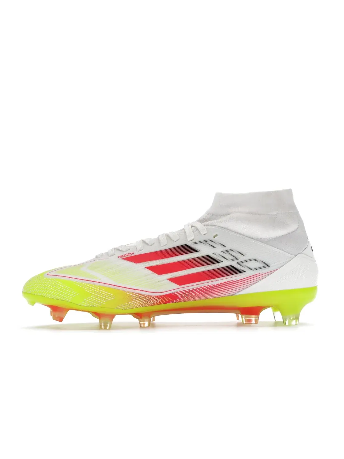 Женские бутсы с шипами Adidas F50 Pro Mid-Cut FG — изображение 3 из 4, белый/красный/желтый