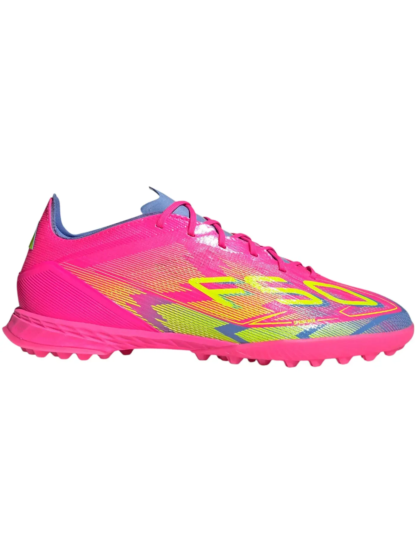 Мужские бутсы для футбола на искусственном покрытии Adidas F50 Pro Turf — изображение 1 из 1, розовый синий