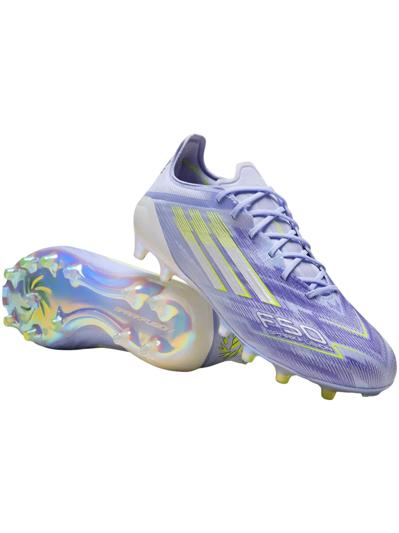 Женские бутсы с шипами Adidas F50 Sparkfusion Elite Low FG/AG — изображение 1 из 1, фиолетовый фиолетовый