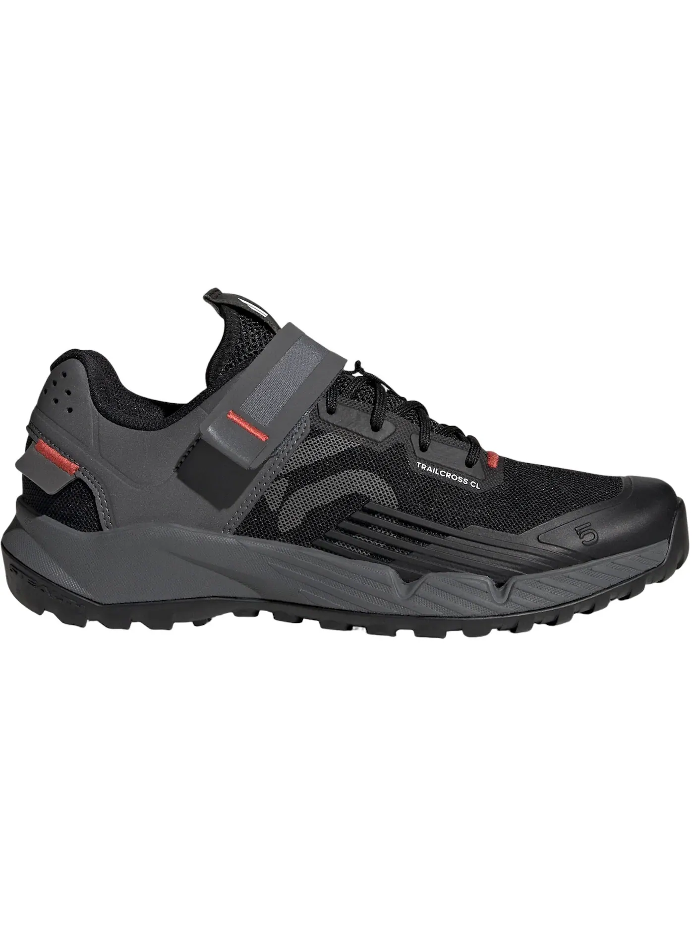 Женские бутсы Five Ten Trailcross Clip-In Adidas — изображение 1 из 1, черный серый красный