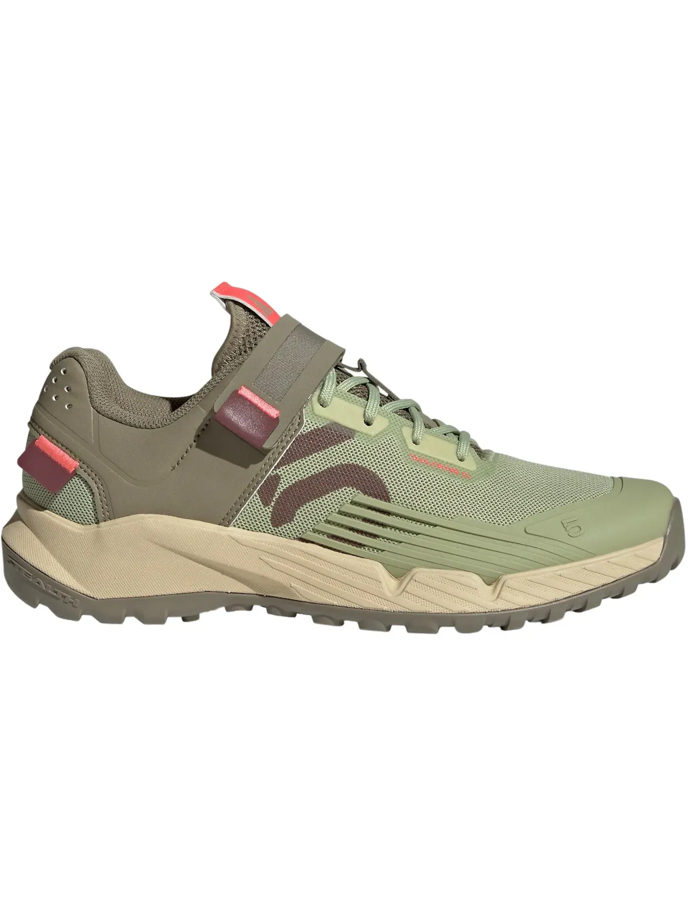 Женские бутсы Five Ten Trailcross Clip-In Adidas — изображение 1 из 1, бордовый зеленый