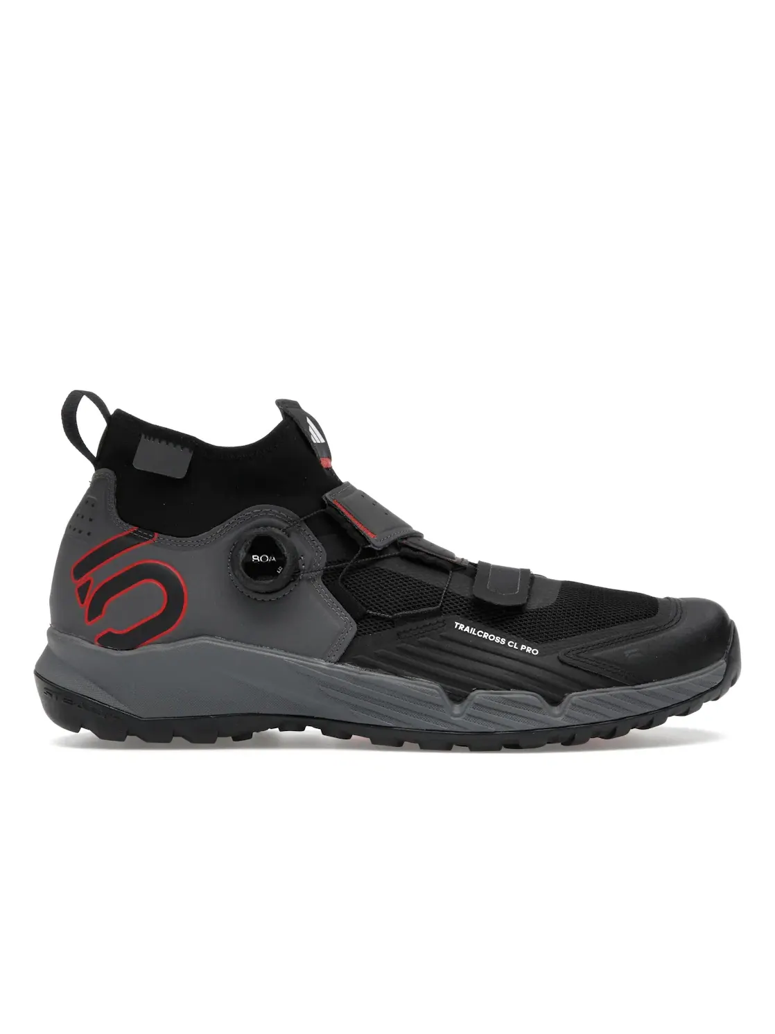Мужские шиповки для велоспорта Five Ten Trailcross Pro Clip-In Adidas — изображение 1 из 4, серый черный красный