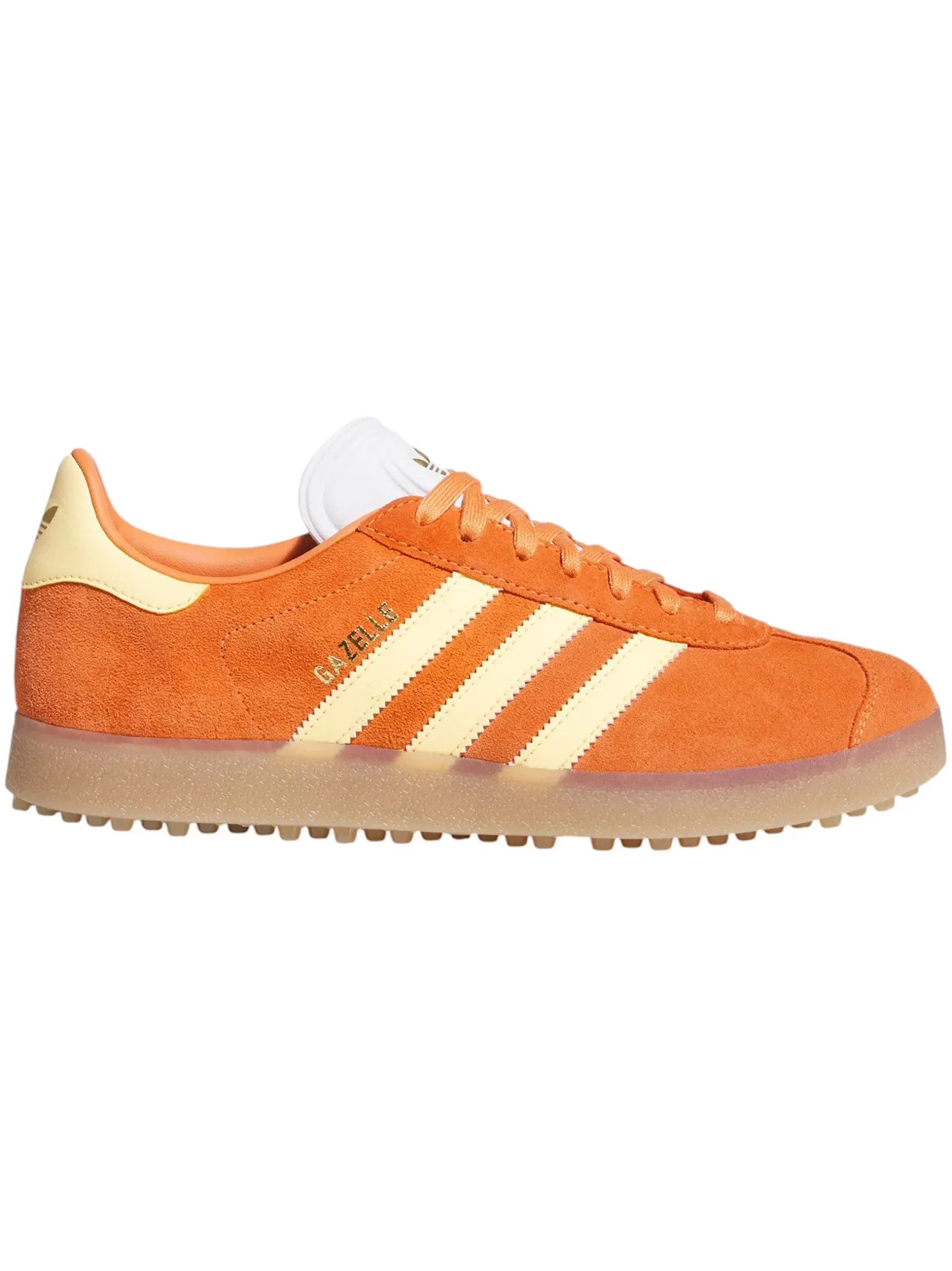 Мужские шиповки для гольфа Adidas Gazelle Spikeless Golf — изображение 1 из 1, оранжевый//белый