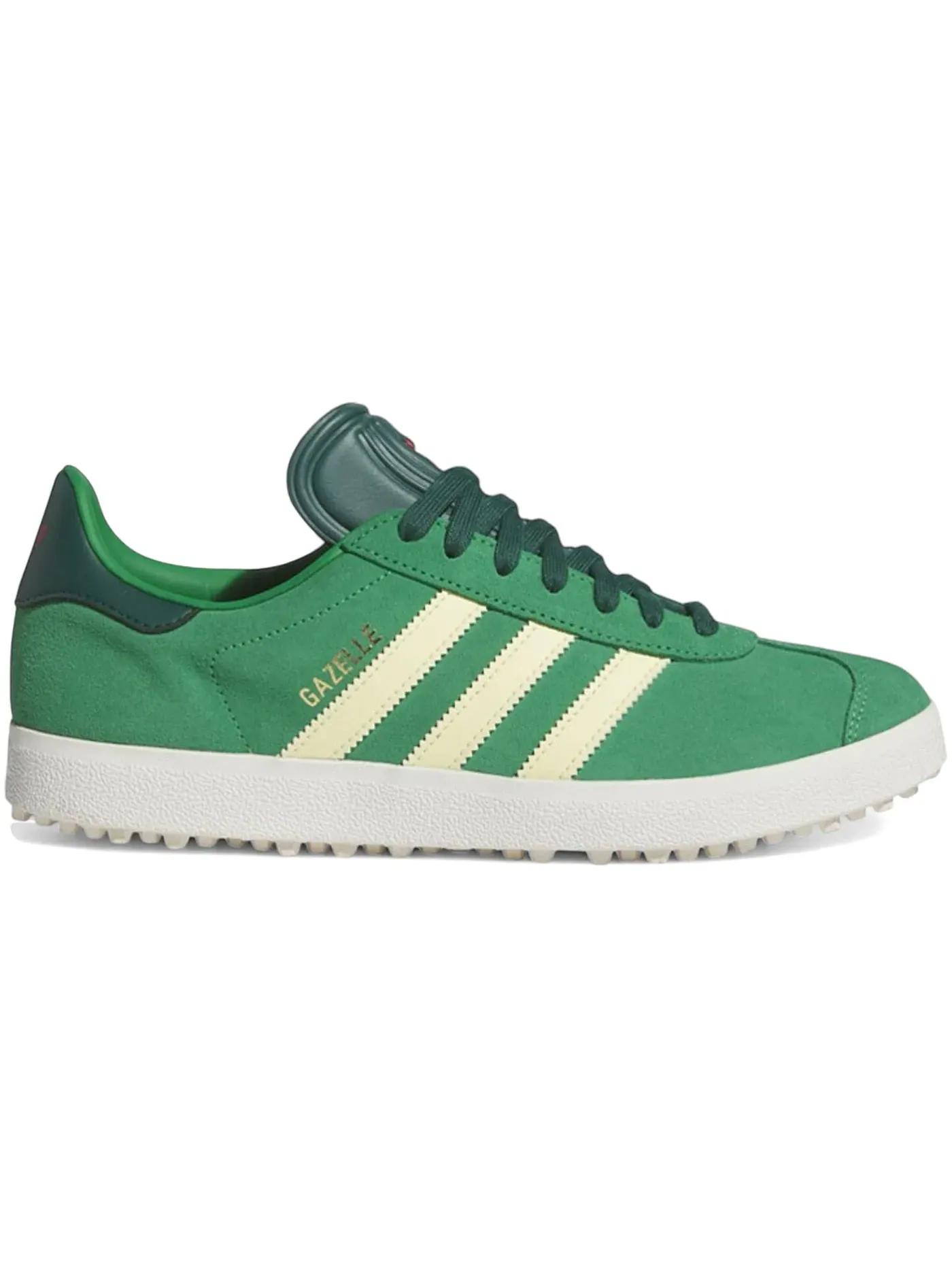 Мужские шиповки для гольфа Adidas Gazelle Spikeless Golf — изображение 1 из 1, зеленый/желтый/зеленый