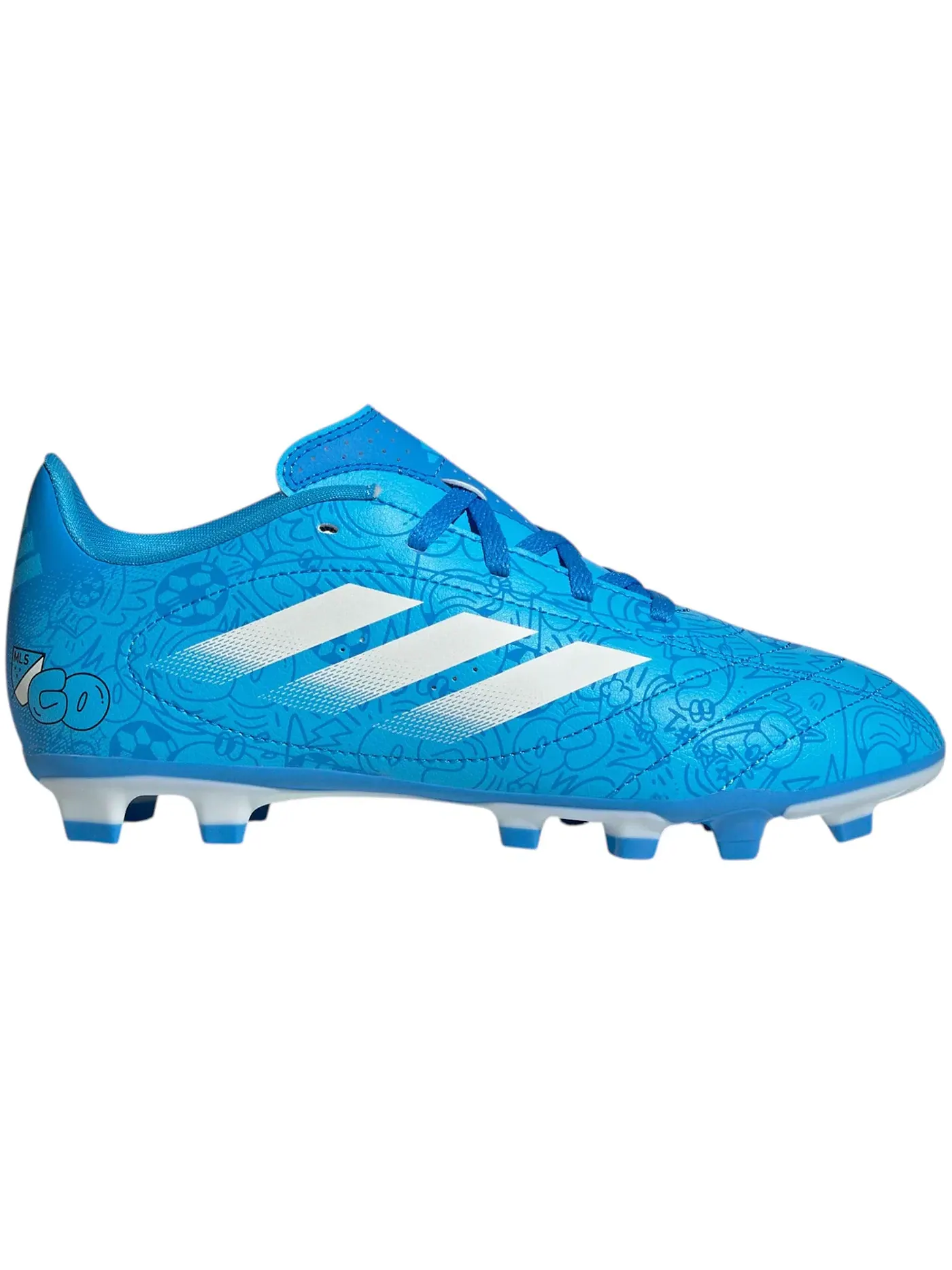 Детские бутсы с шипами Adidas Goletto IX FG/MG — изображение 1 из 1, синий