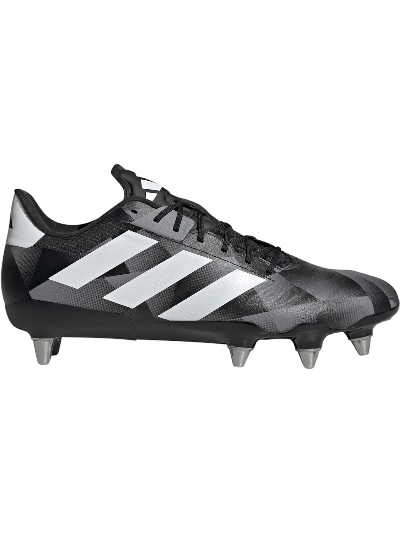 Мужские бутсы для регби с высокой поддержкой Adidas Kakari RS — изображение 1 из 1, серый/белый