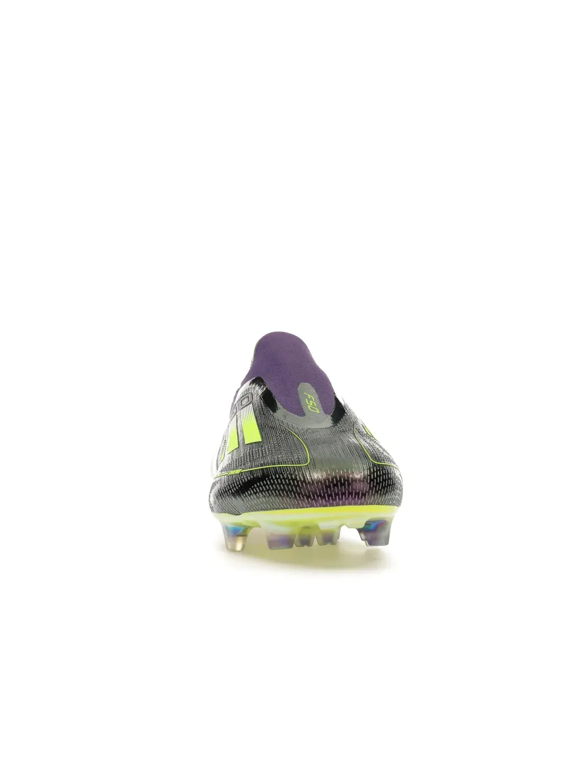 Мужские бутсы с замком без шнуровки Adidas Laceless F50 Elite Fast Reborn FG — изображение 2 из 4, фиолетовый/белый