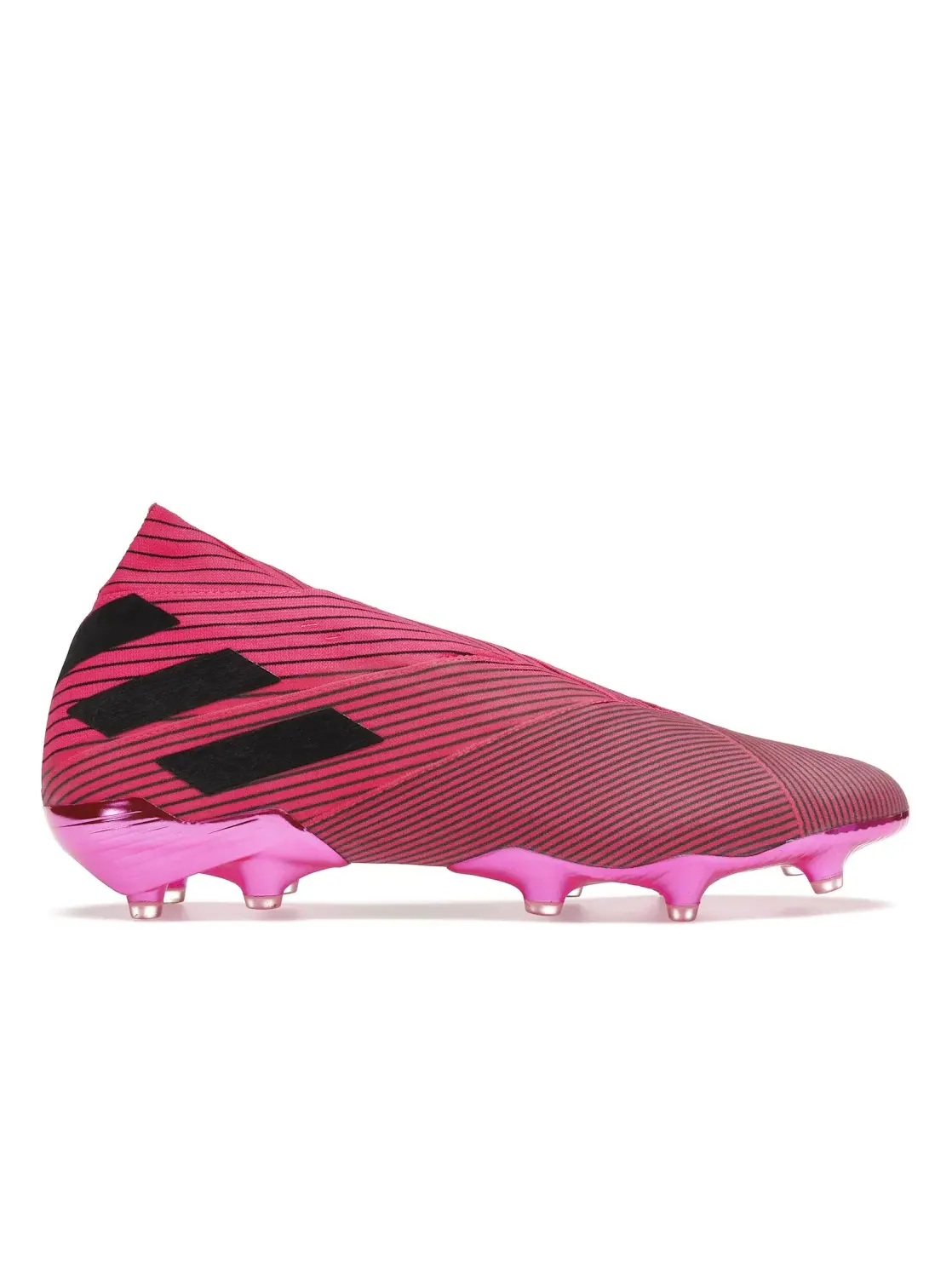 Мужские бутсы с принтом Adidas Nemeziz 19+ FG — изображение 1 из 4, розовый черный розовый